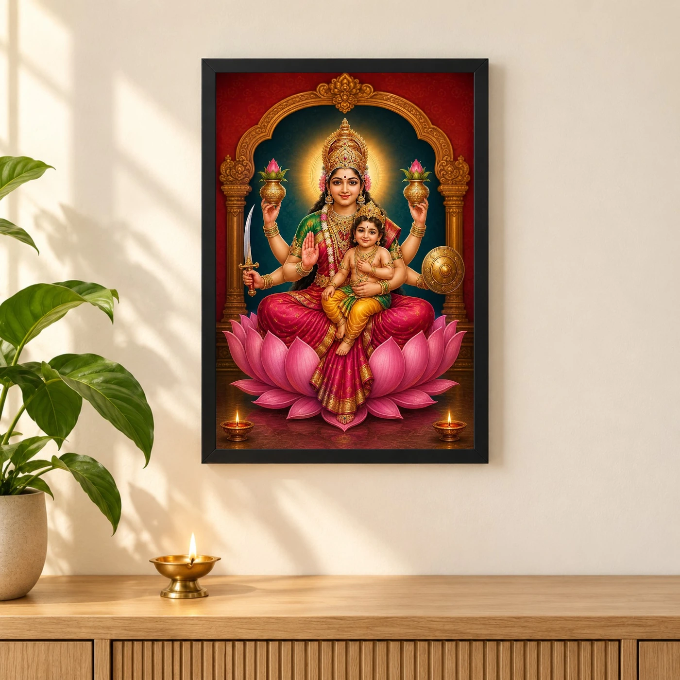 Santana Lakshmi — Goddess of Progeny Frame, view 3