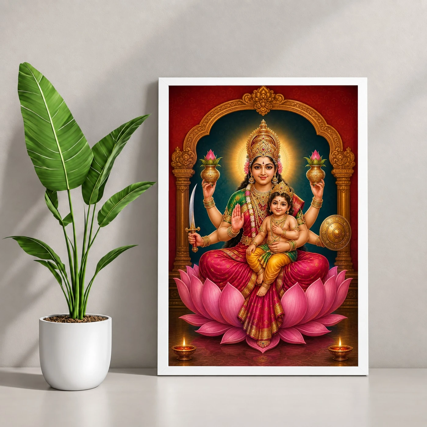 Santana Lakshmi — Goddess of Progeny Frame, view 4