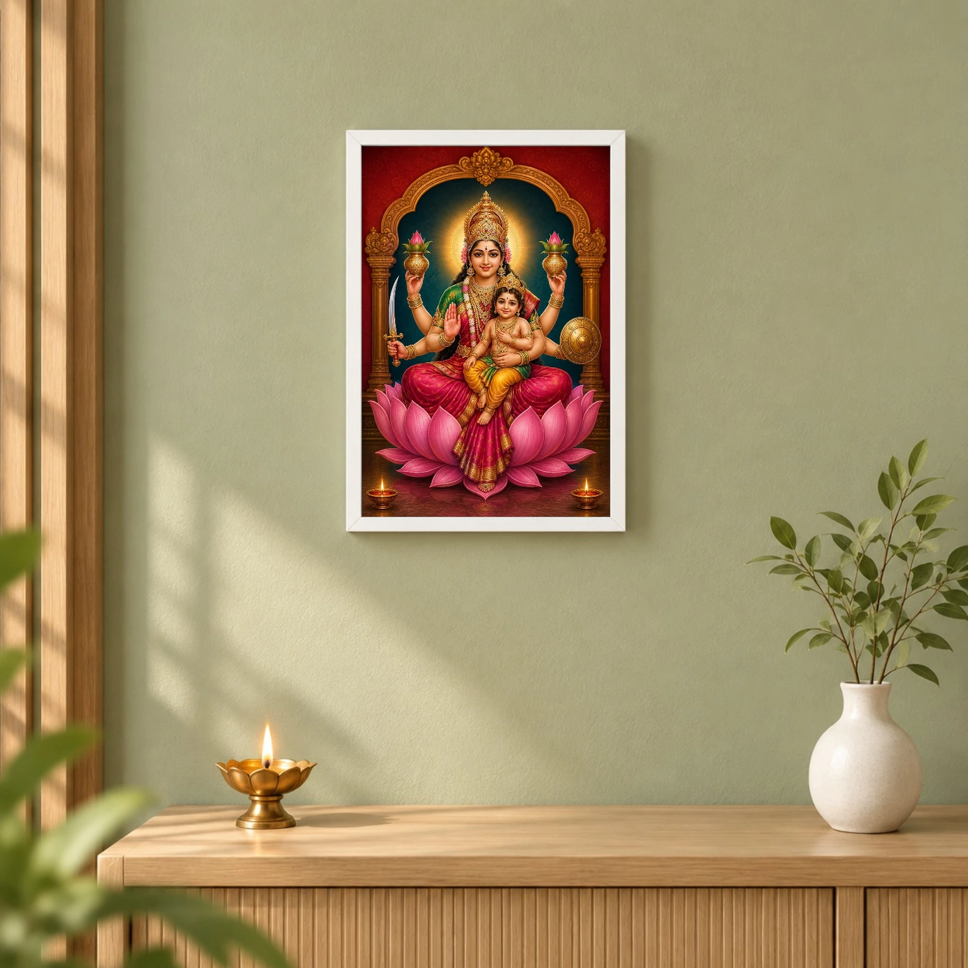 Santana Lakshmi — Goddess of Progeny Frame, view 6