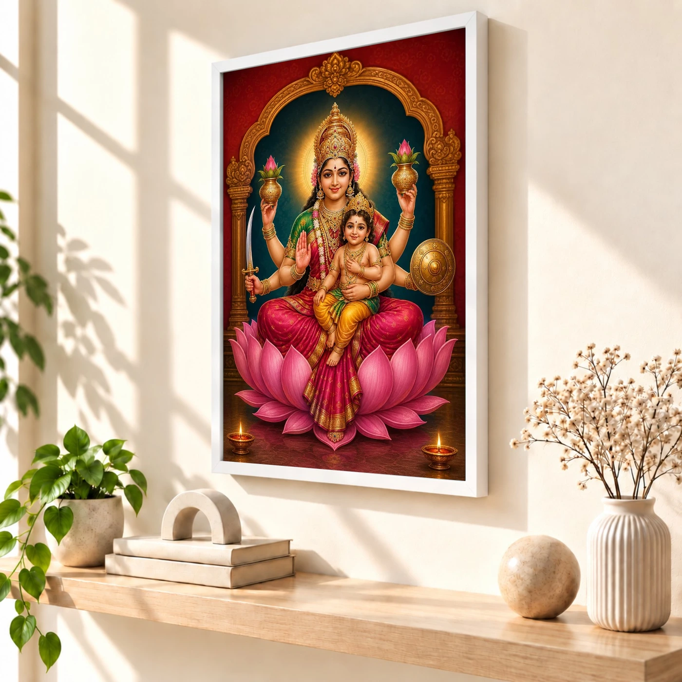Santana Lakshmi — Goddess of Progeny Frame, view 7