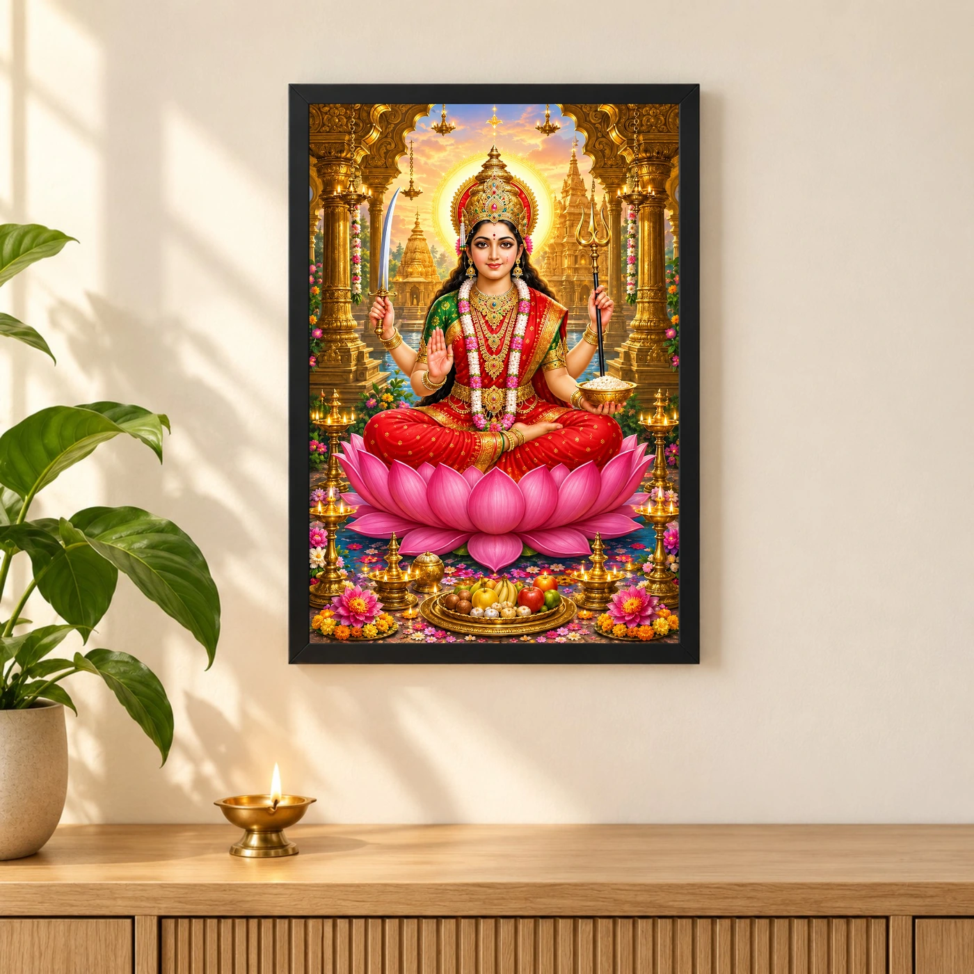 Santoshi Maa Friday Vrat Blessings Photo Frame, view 3