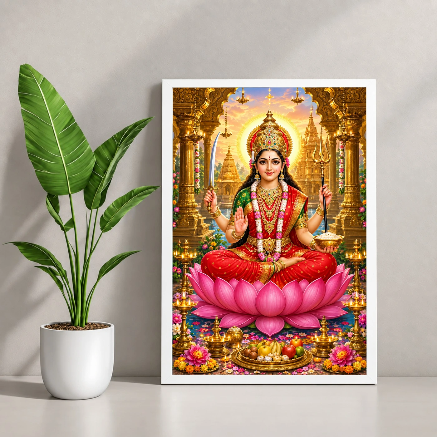 Santoshi Maa Friday Vrat Blessings Photo Frame, view 4