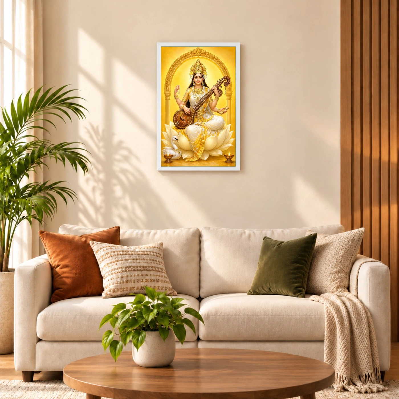 Saraswati — Basant Panchami Blessings Frame, view 9