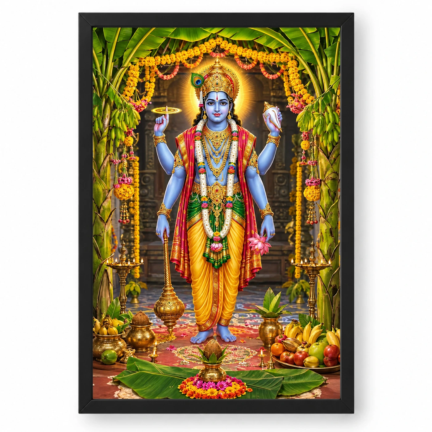 Satyanarayan Vishnu Puja Photo Frame