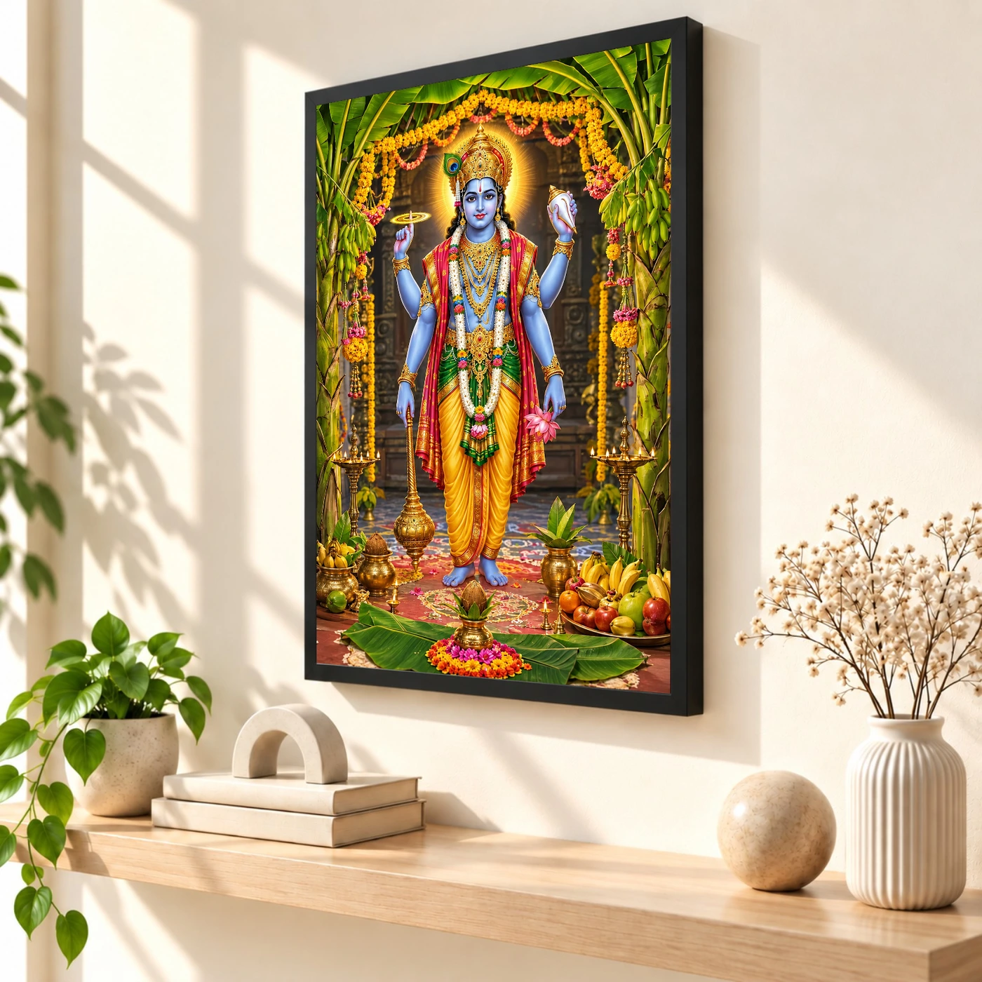 Satyanarayan Vishnu Puja Photo Frame, view 2