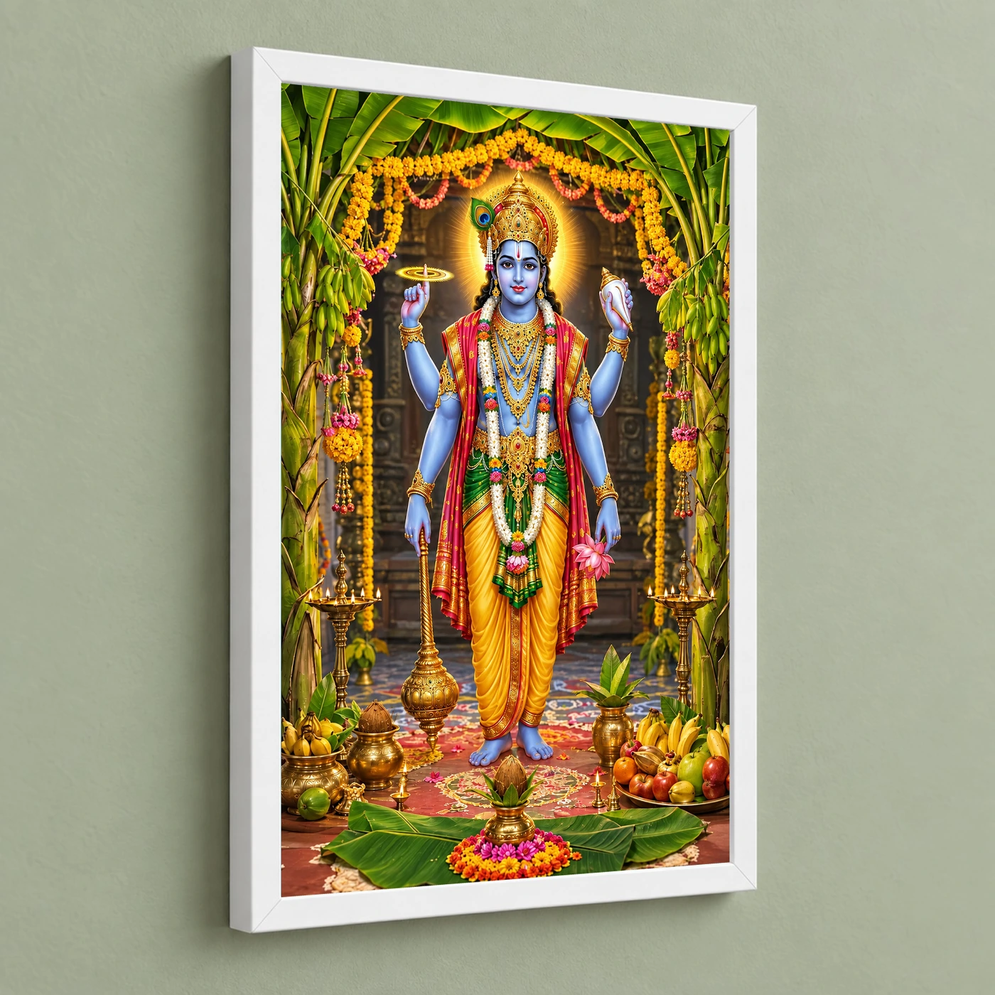 Satyanarayan Vishnu Puja Photo Frame, view 5