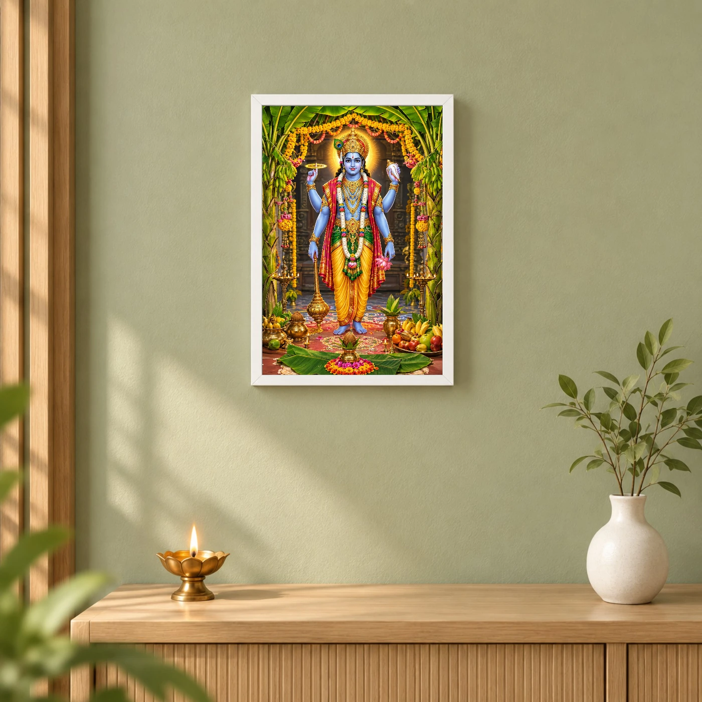 Satyanarayan Vishnu Puja Photo Frame, view 6
