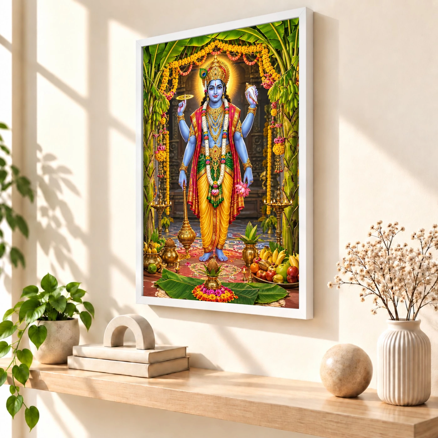 Satyanarayan Vishnu Puja Photo Frame, view 7