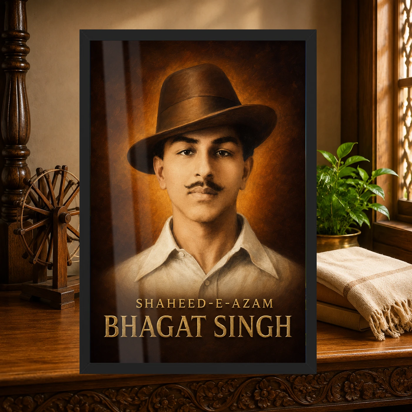 Shaheed-e-Azam Bhagat Singh Heritage Photo Frame, view 4