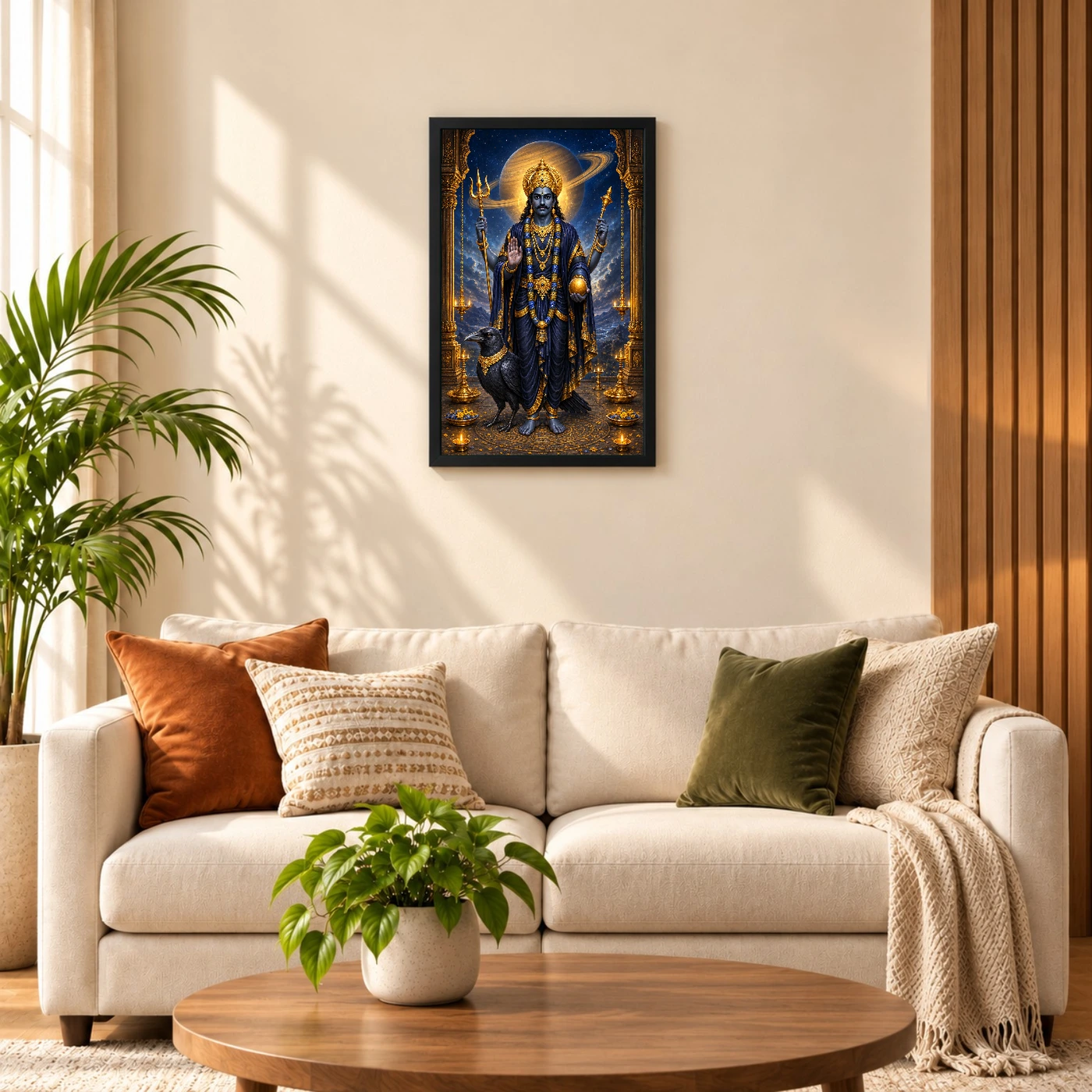 Shani Dev Crow Vahana Cosmic Photo Frame, view 8