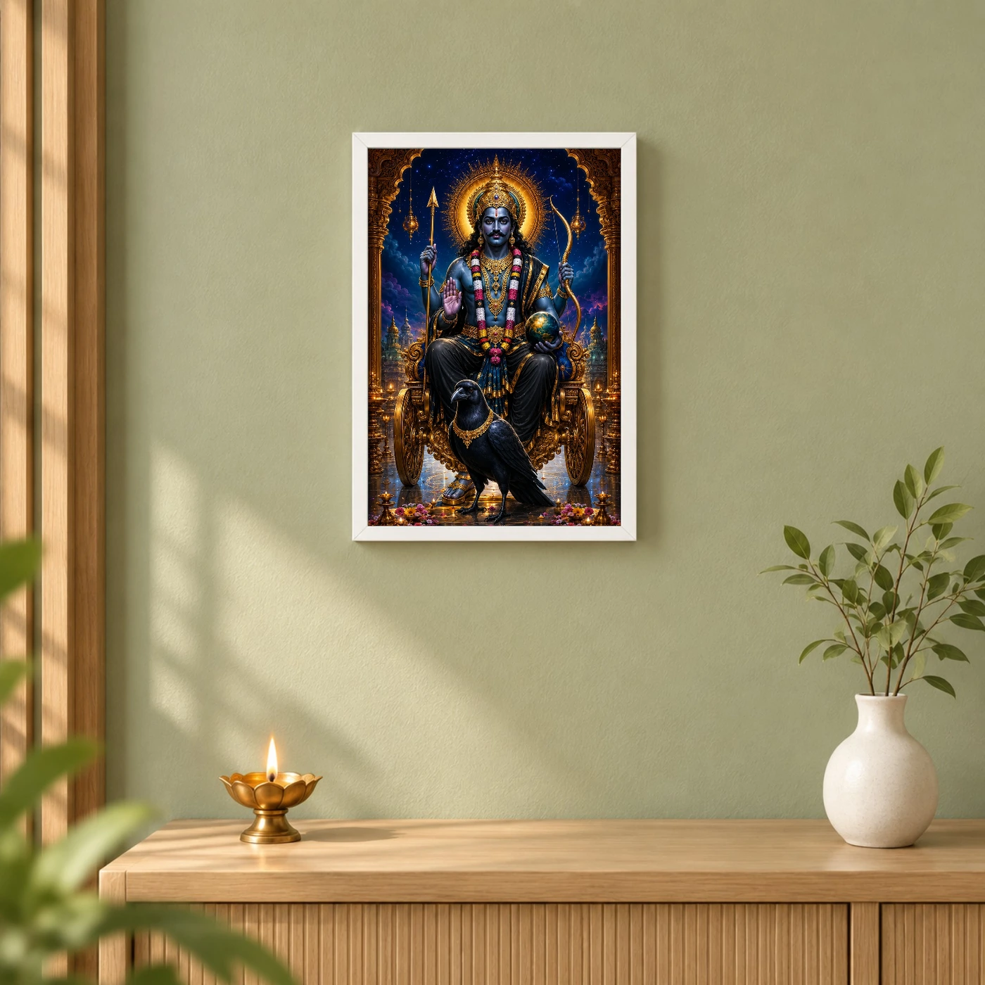 Shani Dev Royal Jewel-Toned Portrait Photo Frame, view 6