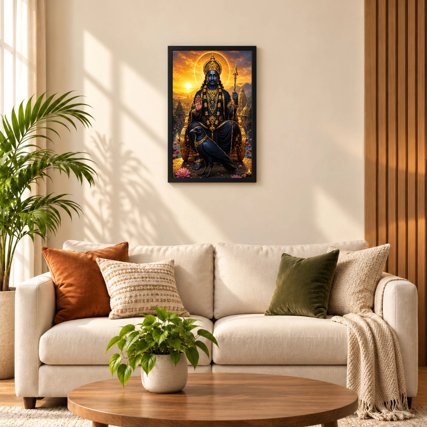 Shani Dev Serene Sunrise Blessing Photo Frame, view 8