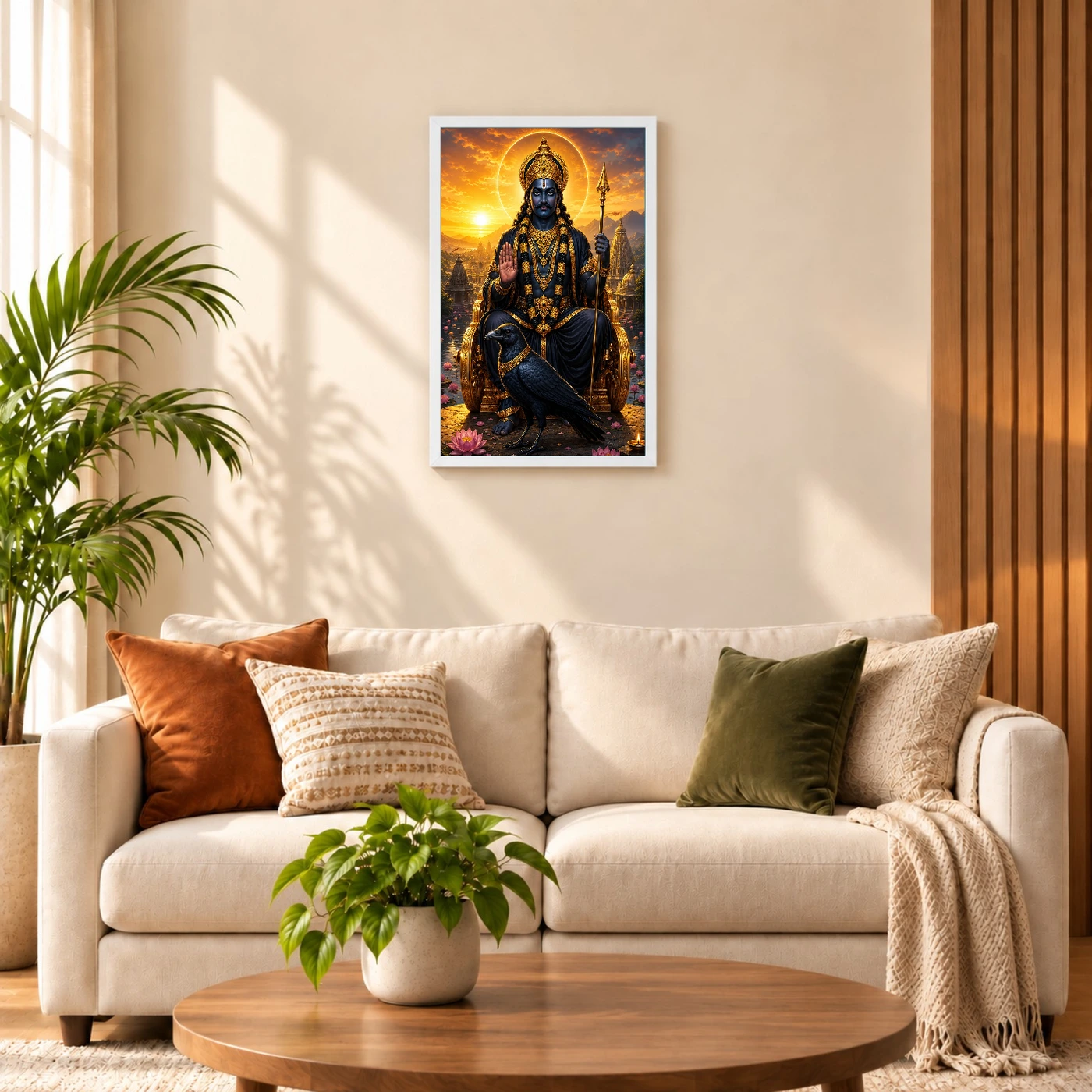 Shani Dev Serene Sunrise Blessing Photo Frame, view 9