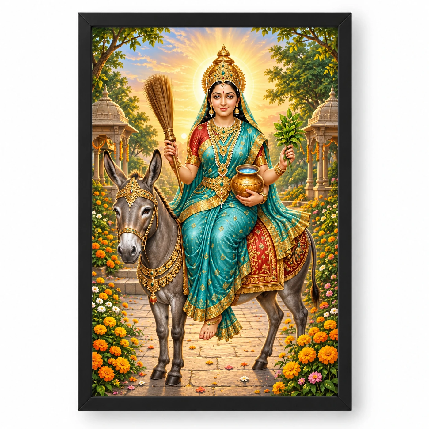 Sheetla Mata Neem Blessings Photo Frame