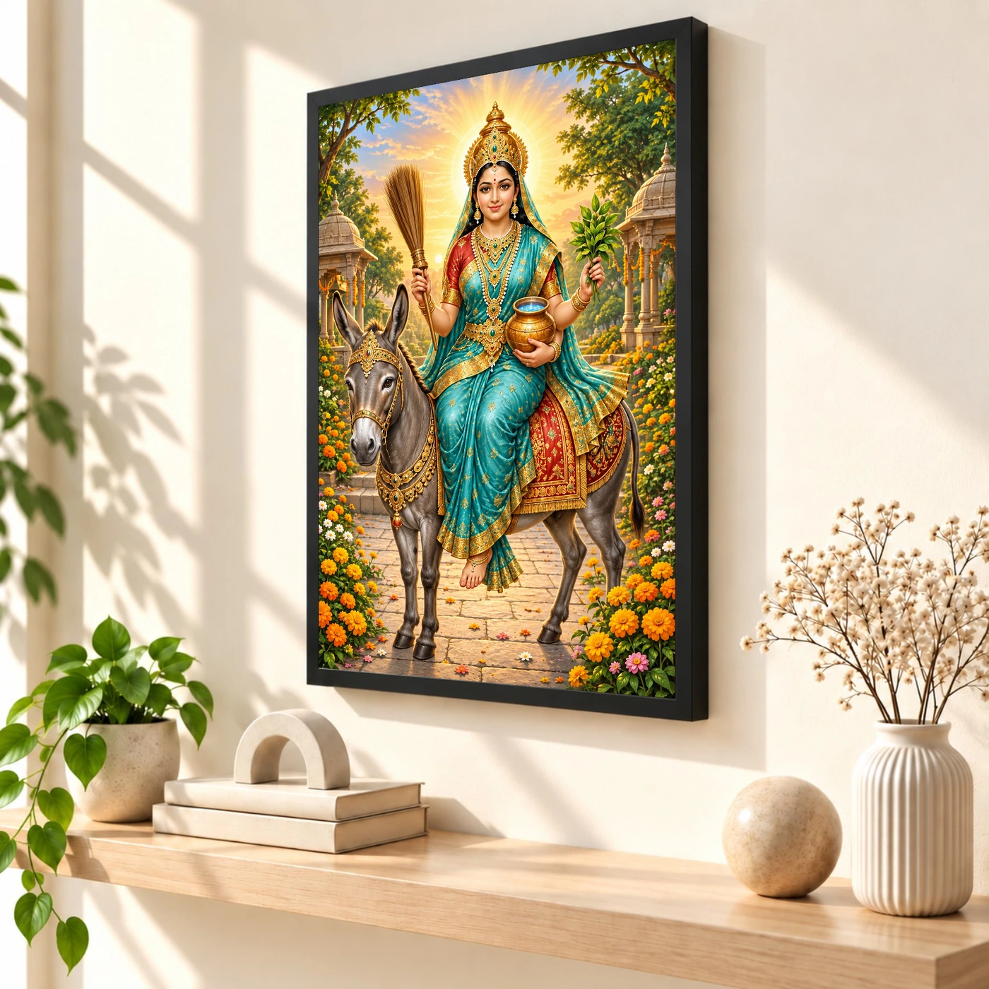 Sheetla Mata Neem Blessings Photo Frame, view 2