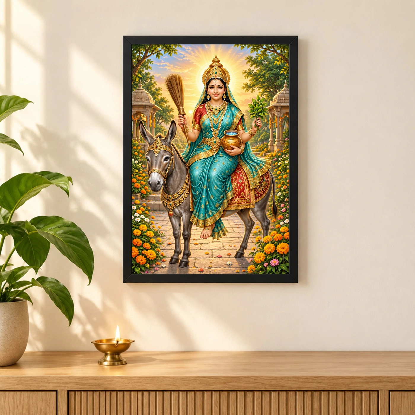 Sheetla Mata Neem Blessings Photo Frame, view 3