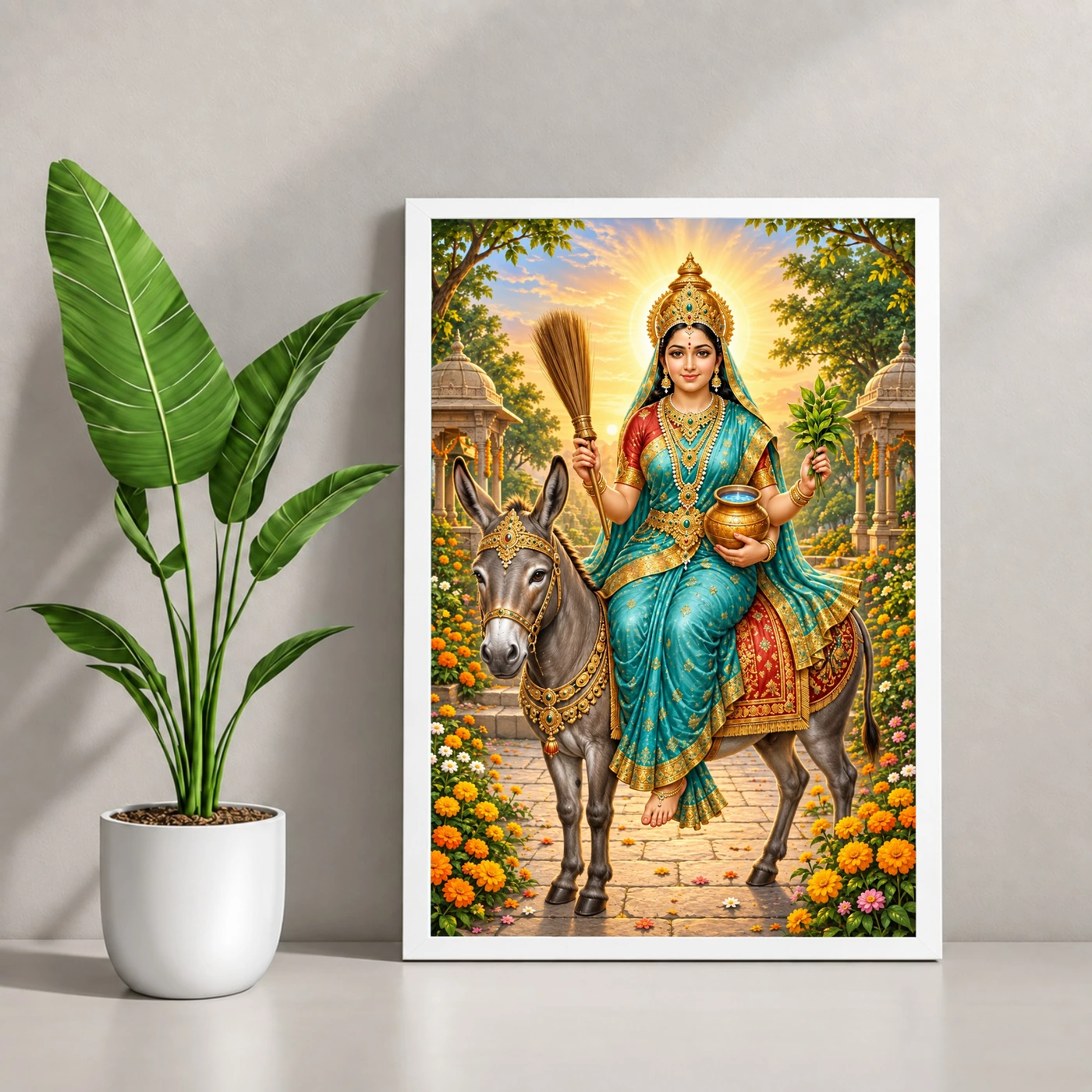Sheetla Mata Neem Blessings Photo Frame, view 4