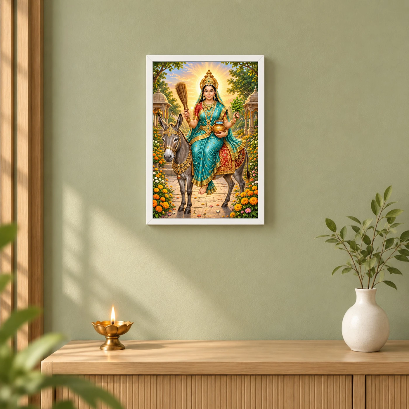 Sheetla Mata Neem Blessings Photo Frame, view 6