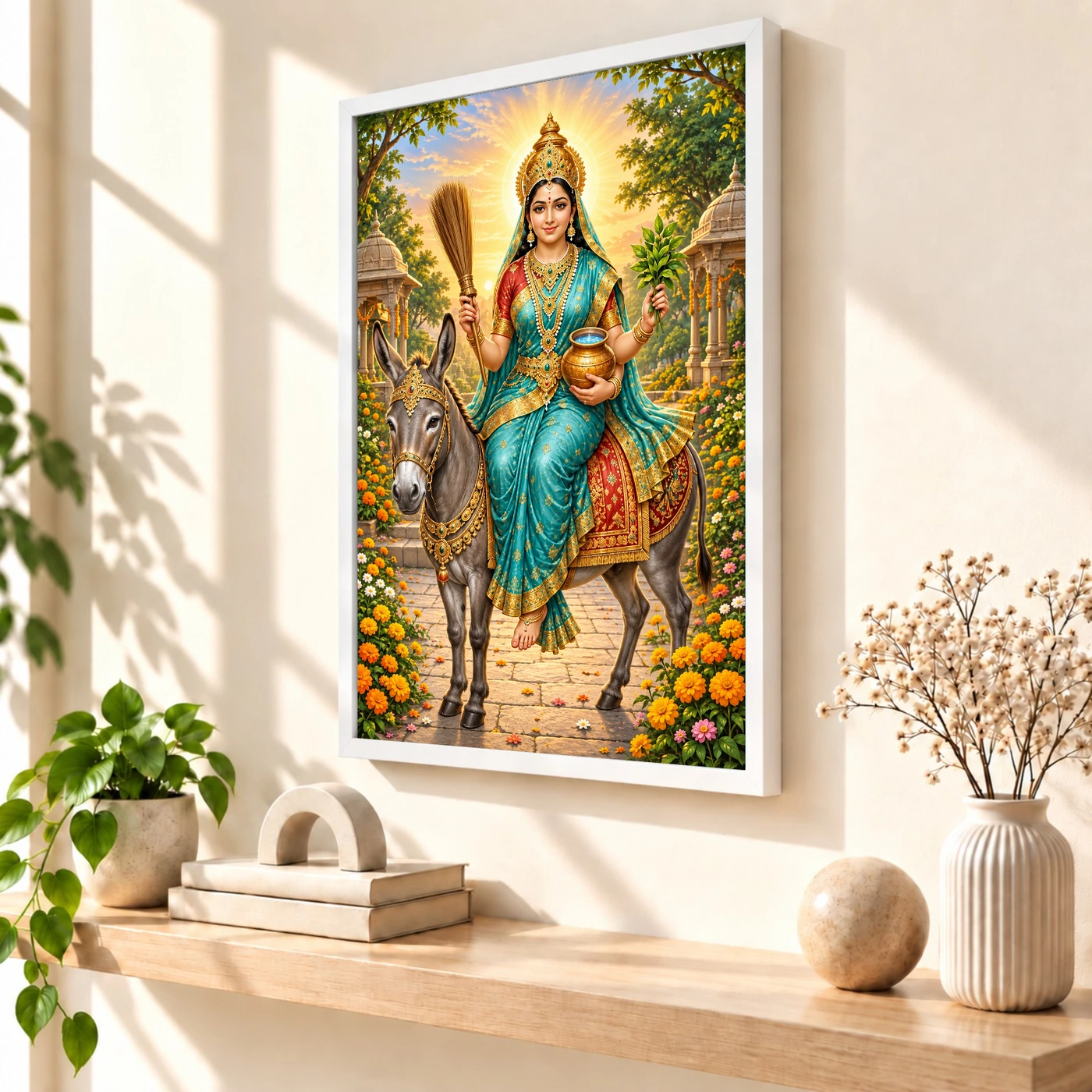Sheetla Mata Neem Blessings Photo Frame, view 7