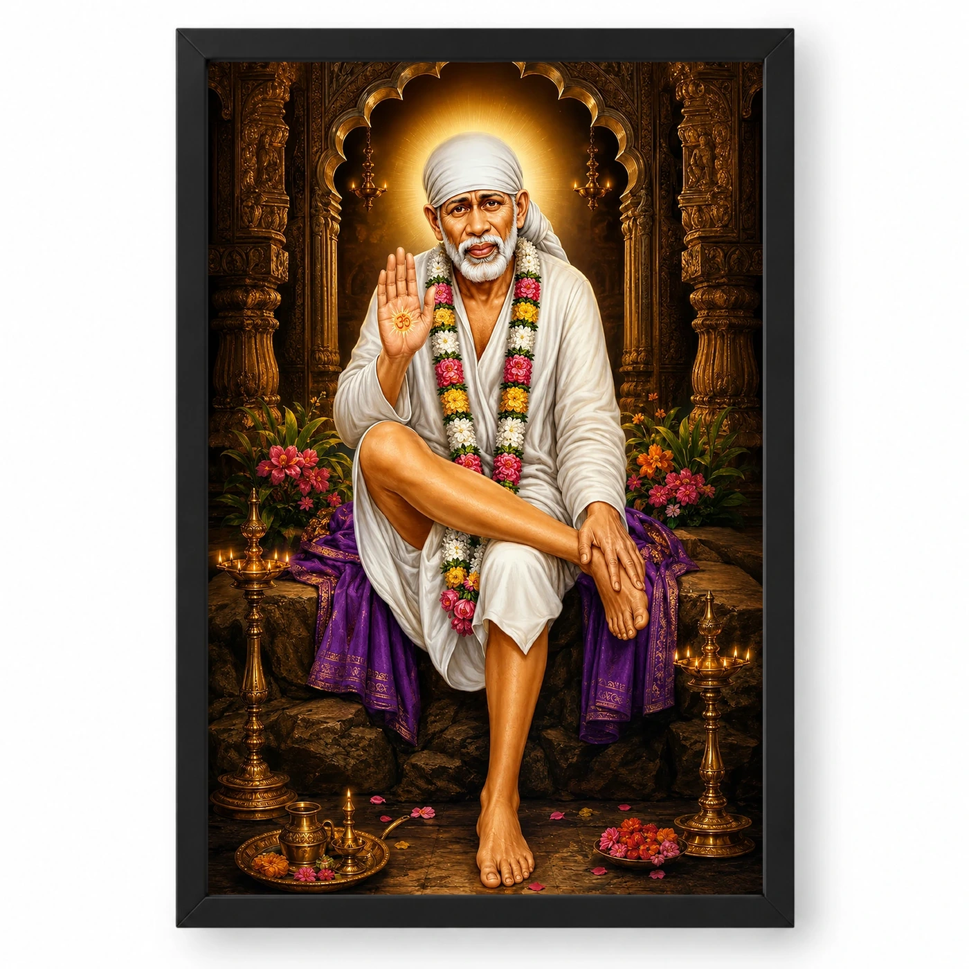 Shirdi Sai Baba Heritage Temple Architecture Backdrop Photo Frame