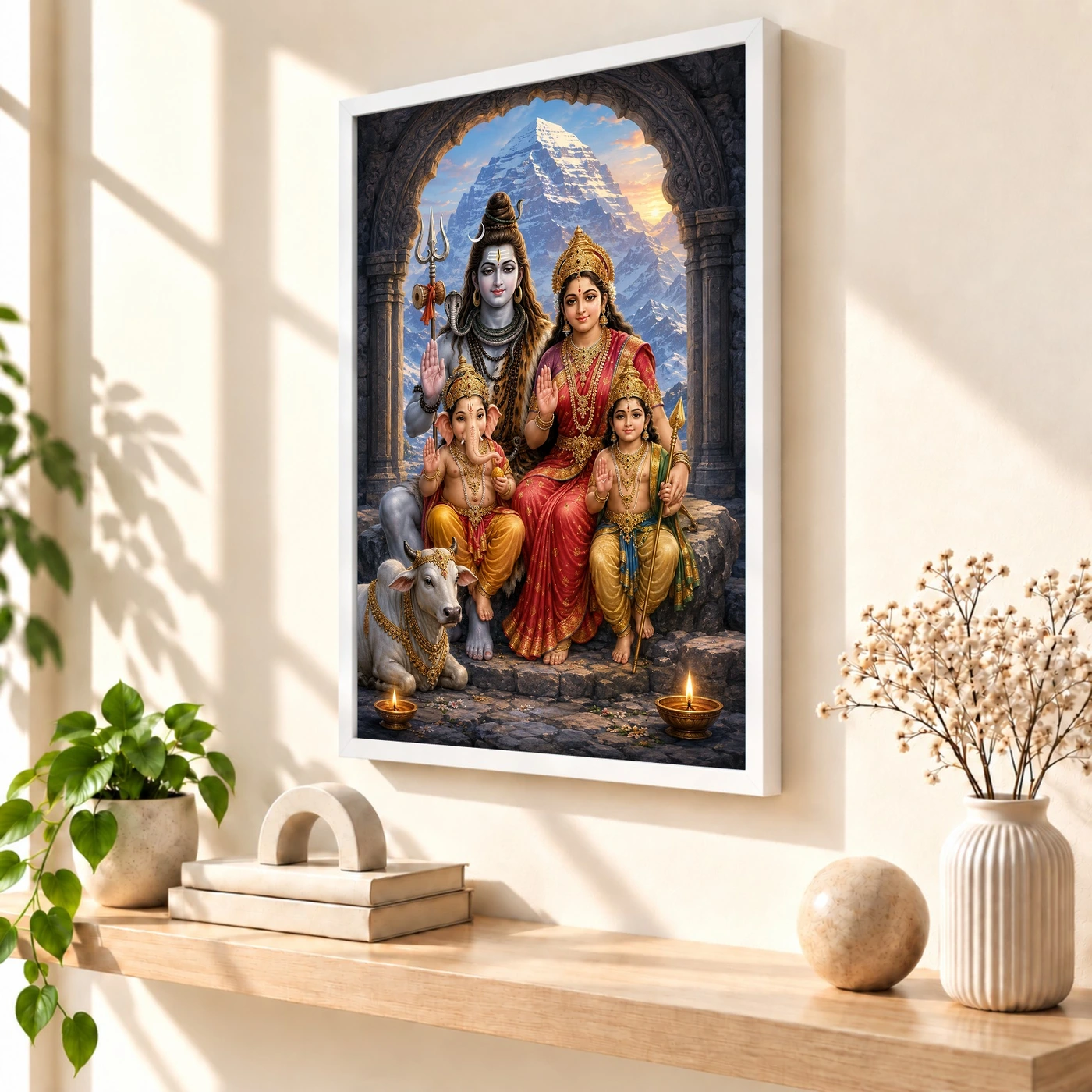 Shiva Parivar — Kailash Family Blessings Frame, view 7