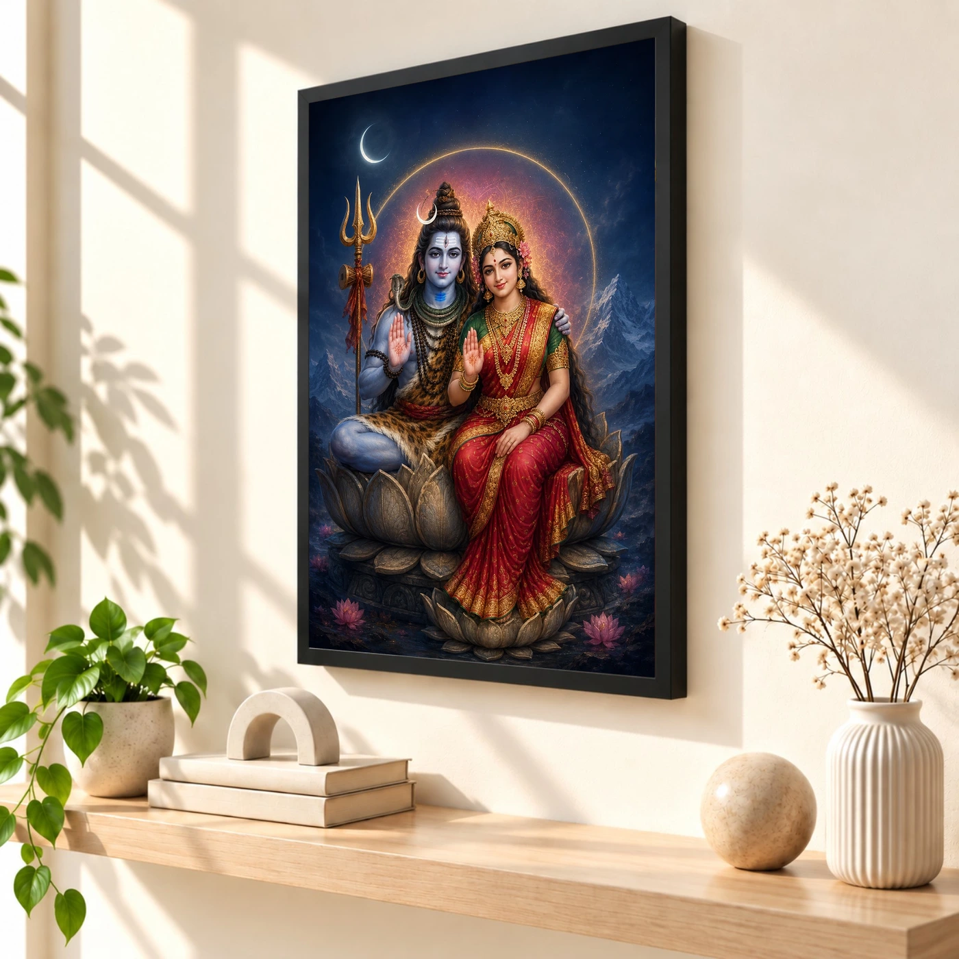 Shiva Parvati — Cosmic Union Blessings Frame, view 2