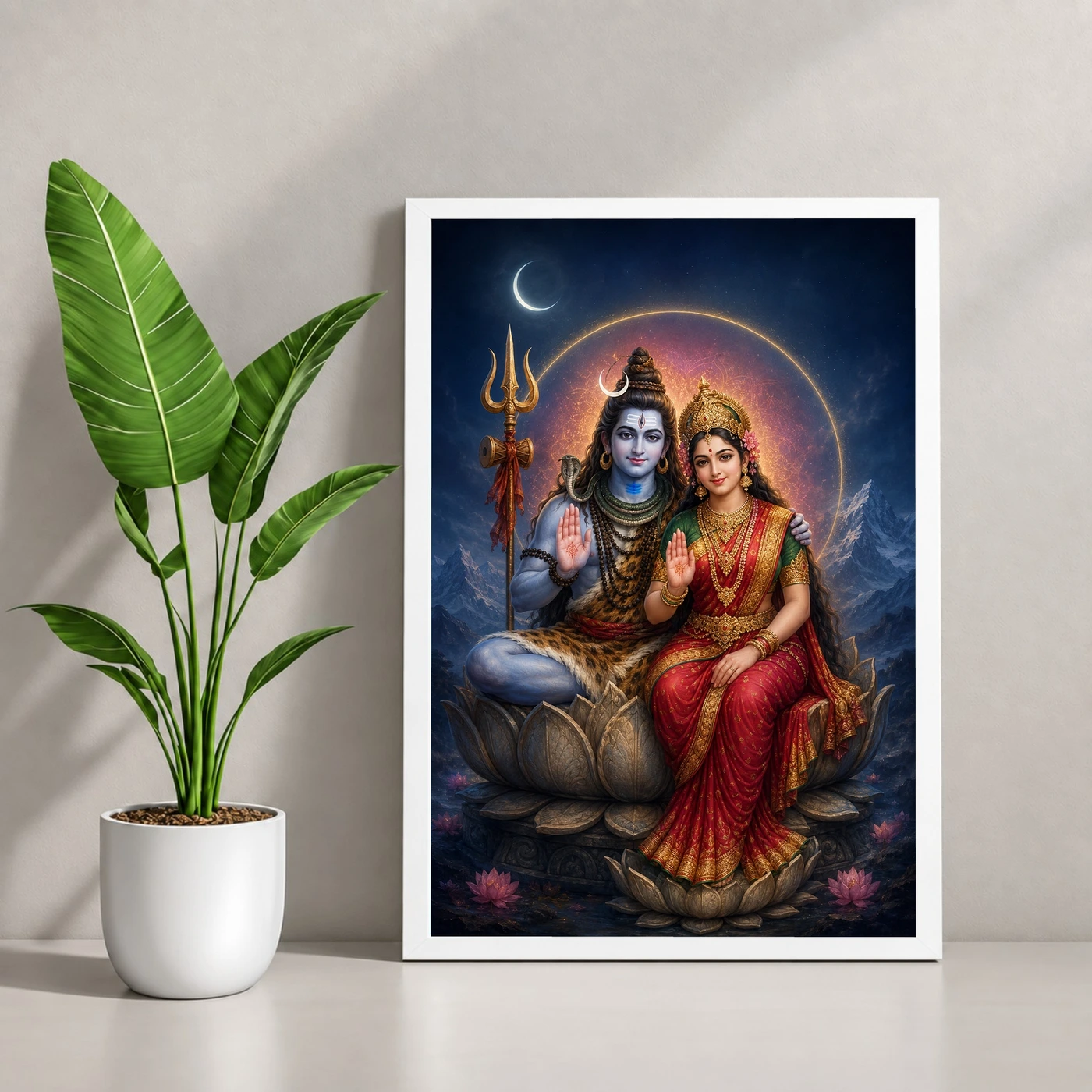 Shiva Parvati — Cosmic Union Blessings Frame, view 4