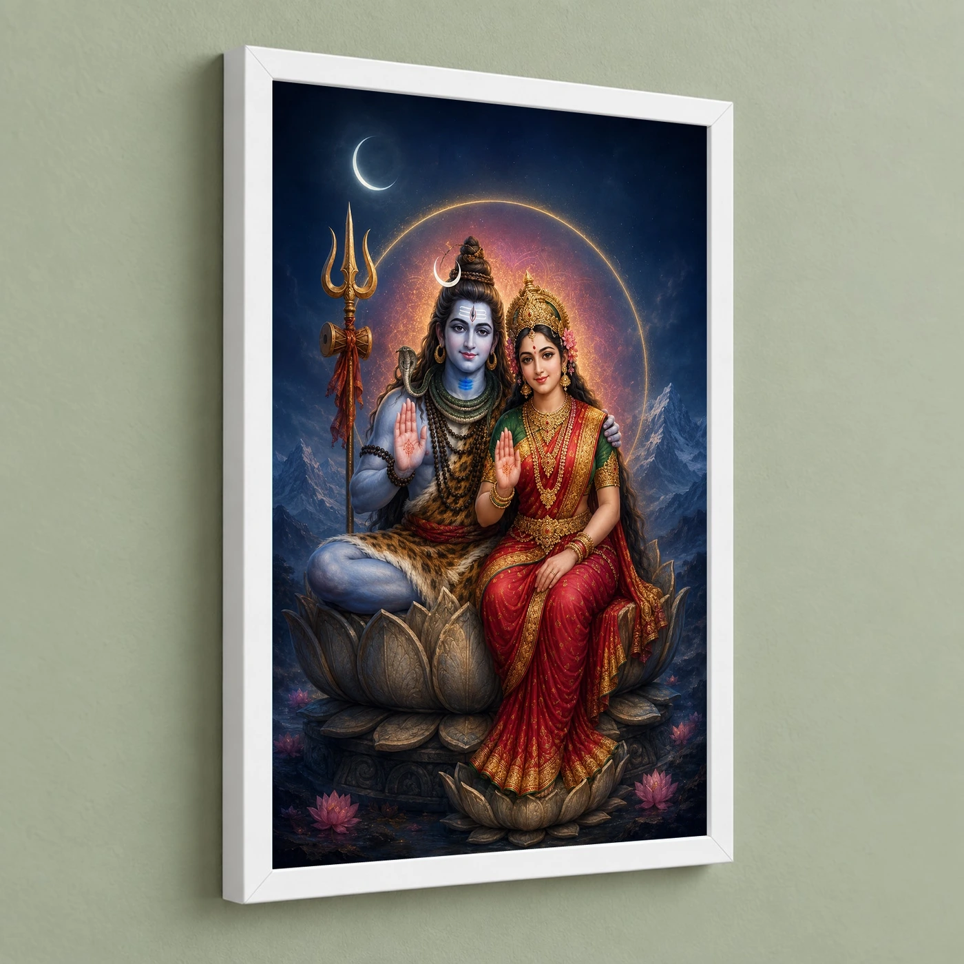 Shiva Parvati — Cosmic Union Blessings Frame, view 5