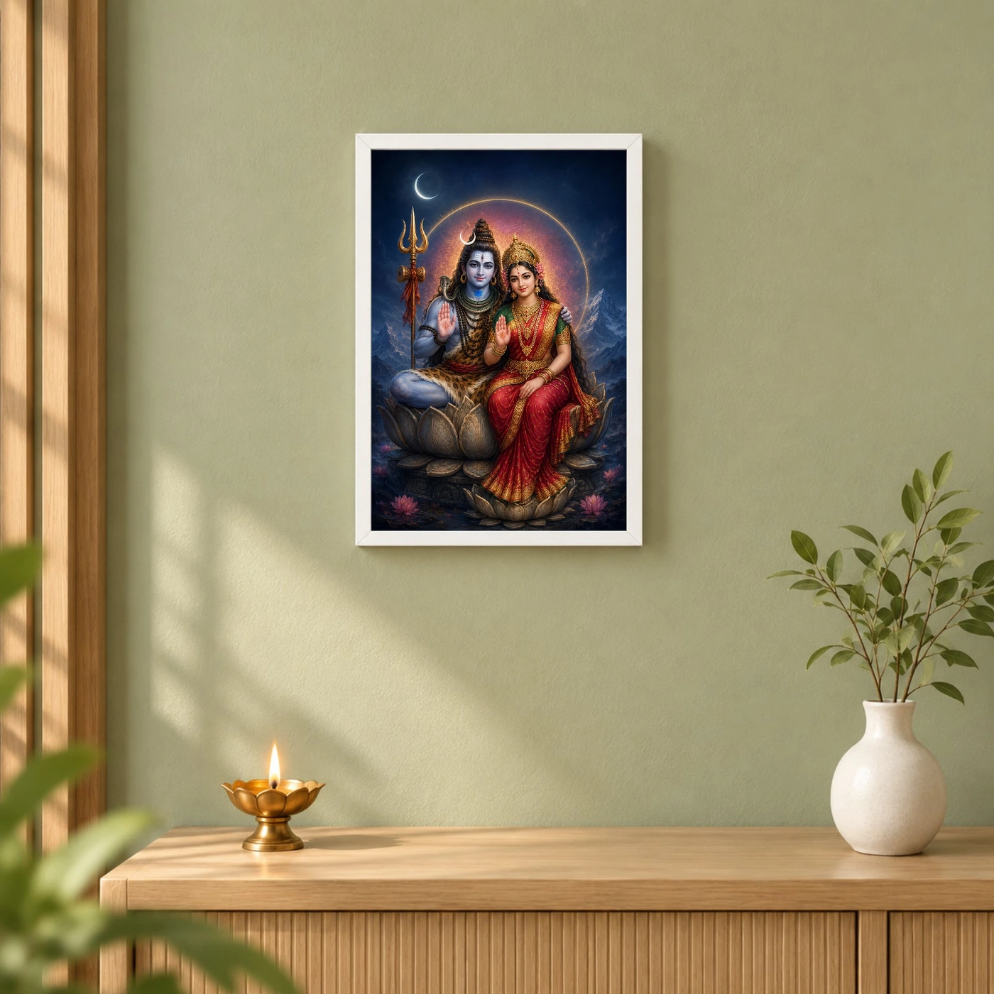 Shiva Parvati — Cosmic Union Blessings Frame, view 6