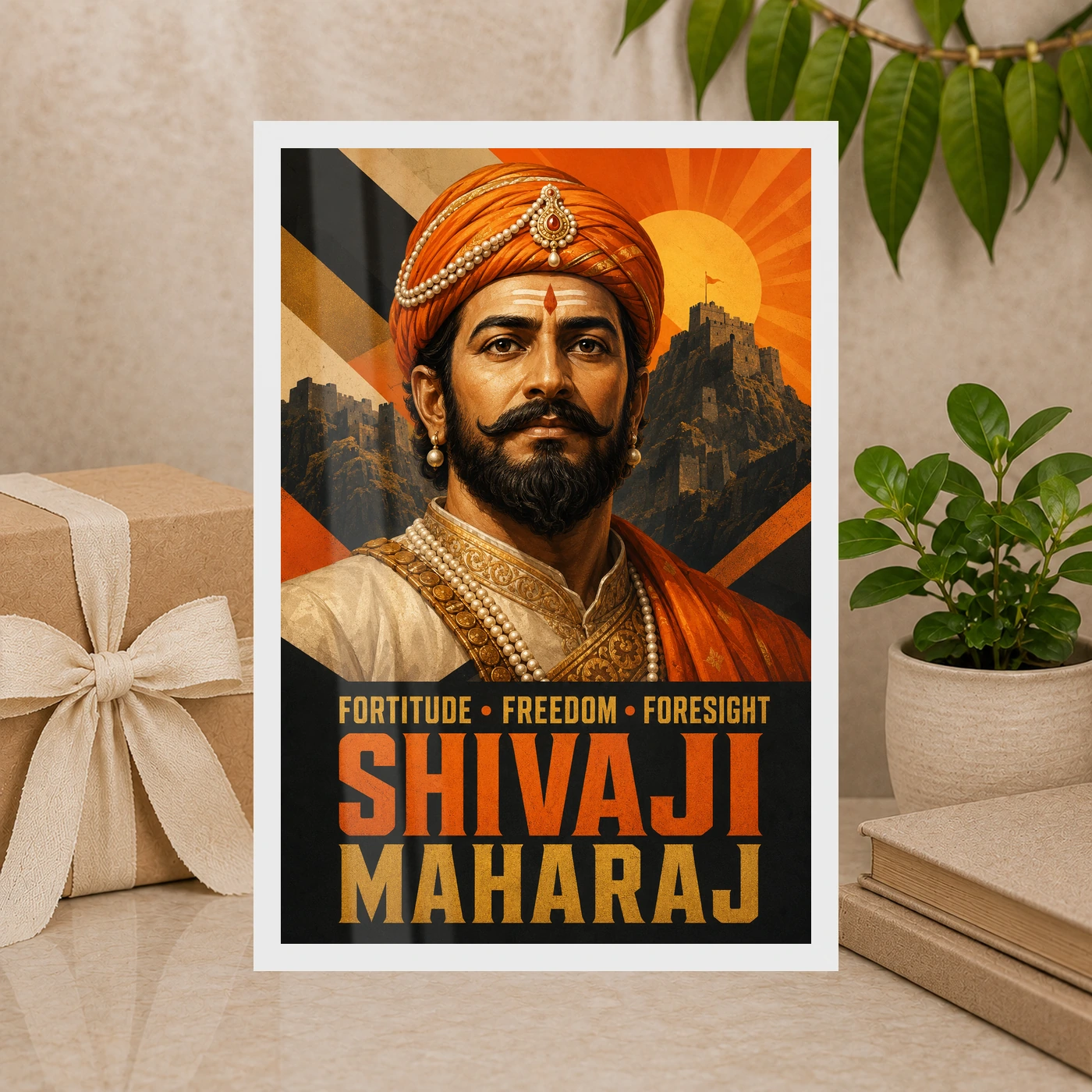 Shivaji Maharaj Fortitude Freedom Foresight Photo Frame, view 10