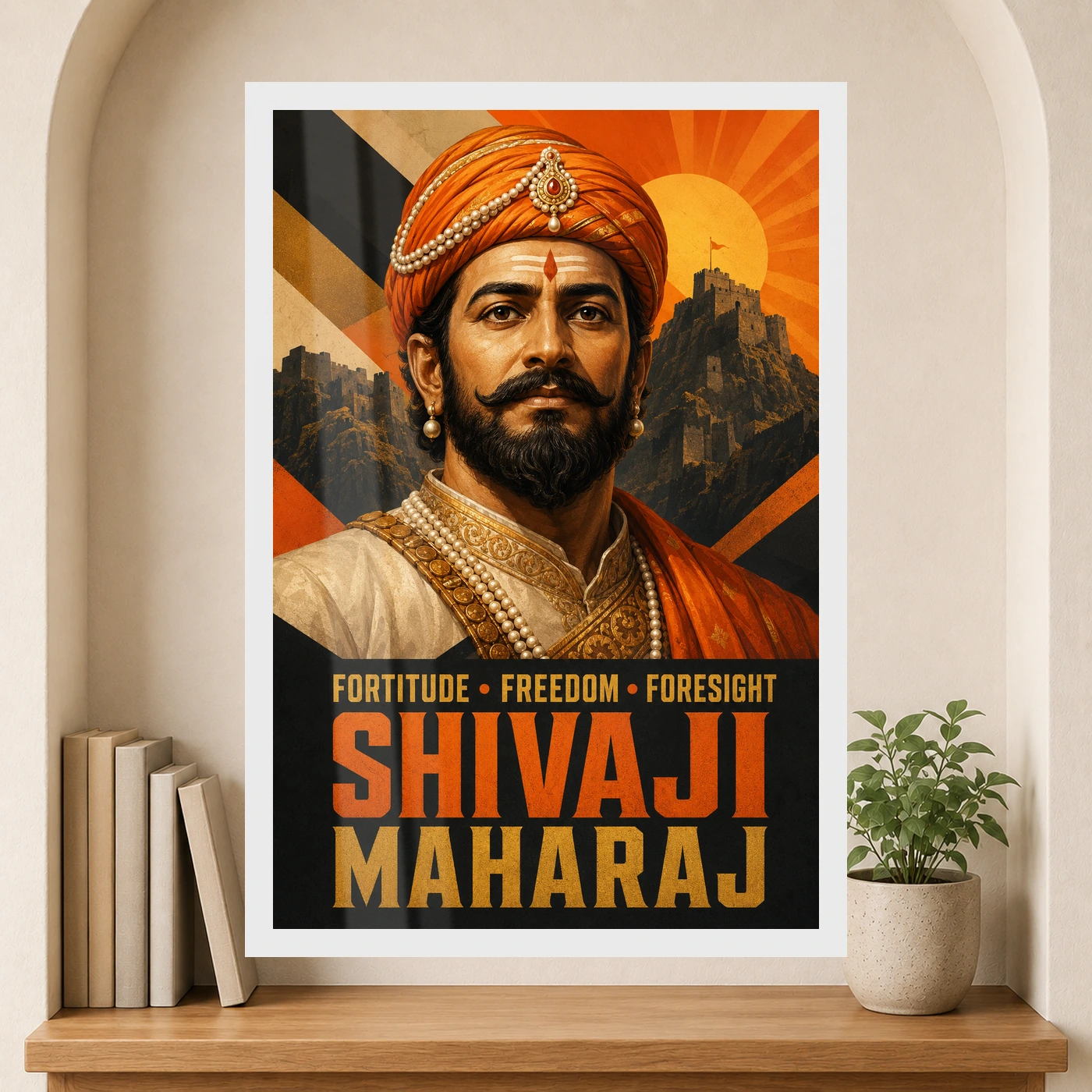 Shivaji Maharaj Fortitude Freedom Foresight Photo Frame, view 6