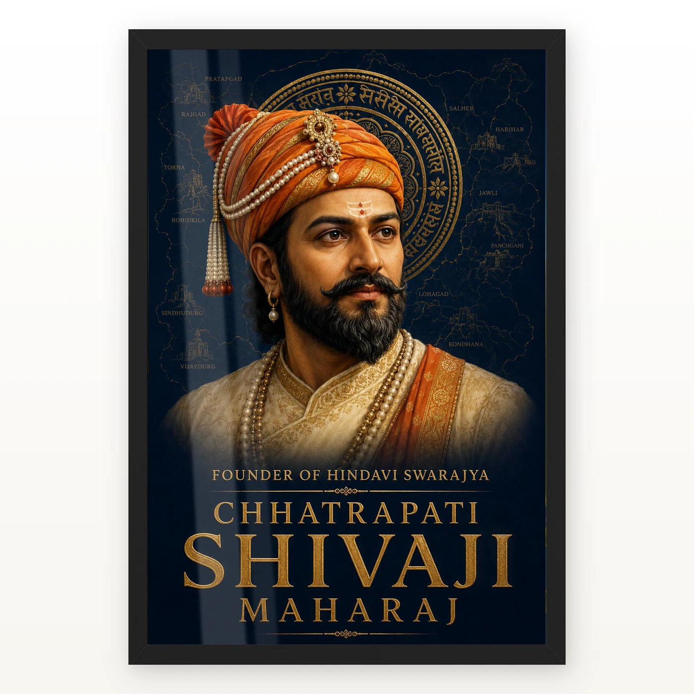 Shivaji Maharaj Founder of Hindavi Swarajya Photo Frame