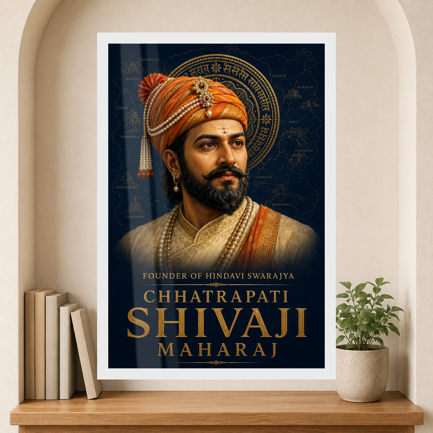 Shivaji Maharaj Founder of Hindavi Swarajya Photo Frame, view 6