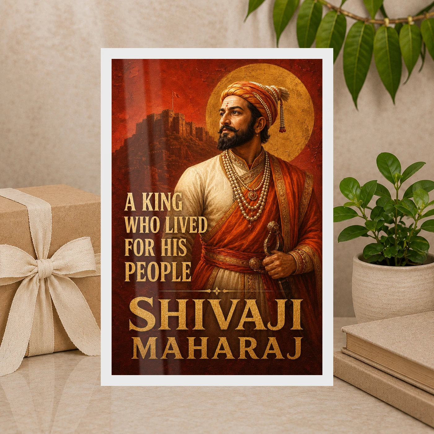 Shivaji Maharaj King Who Lived for His People Photo Frame, view 10