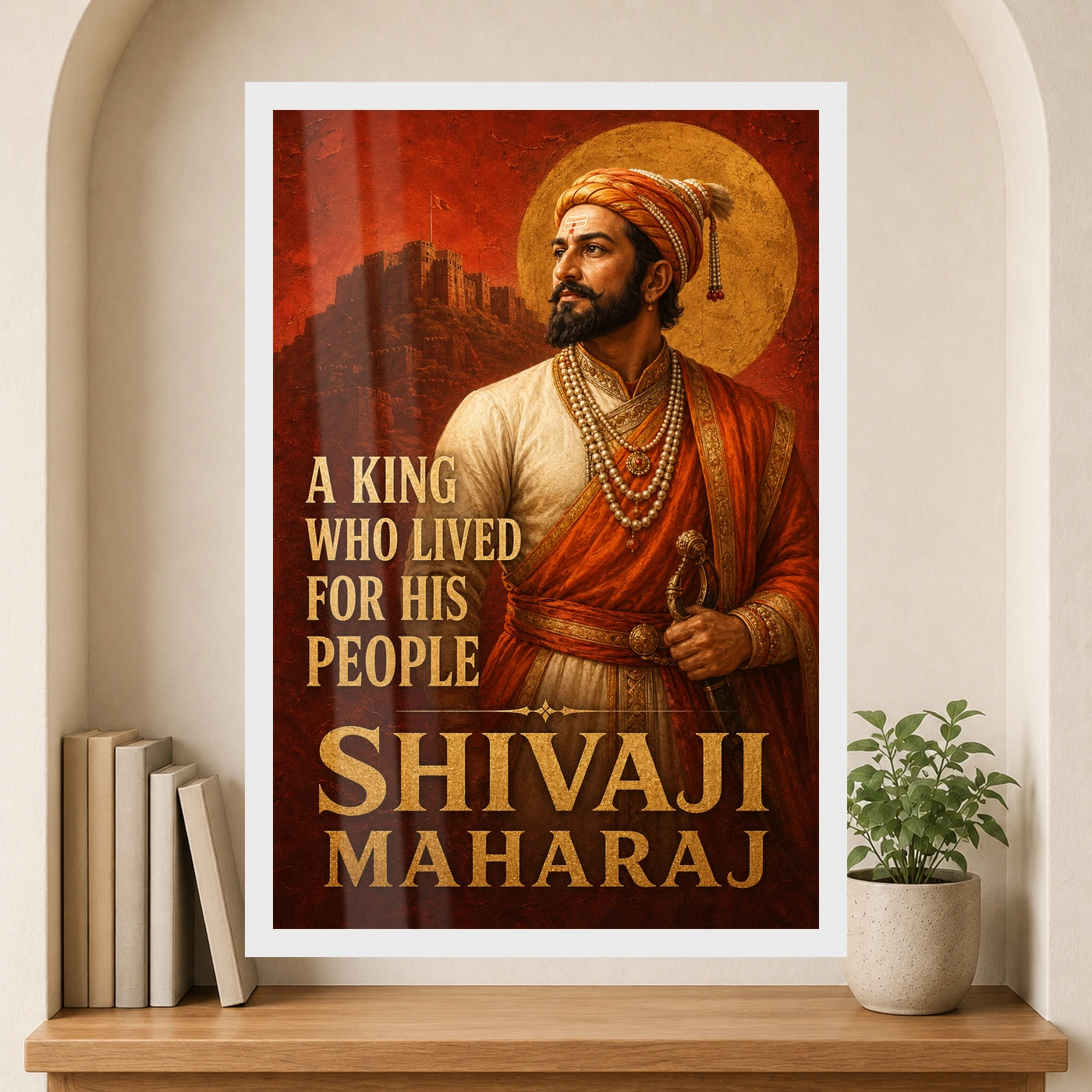 Shivaji Maharaj King Who Lived for His People Photo Frame, view 6