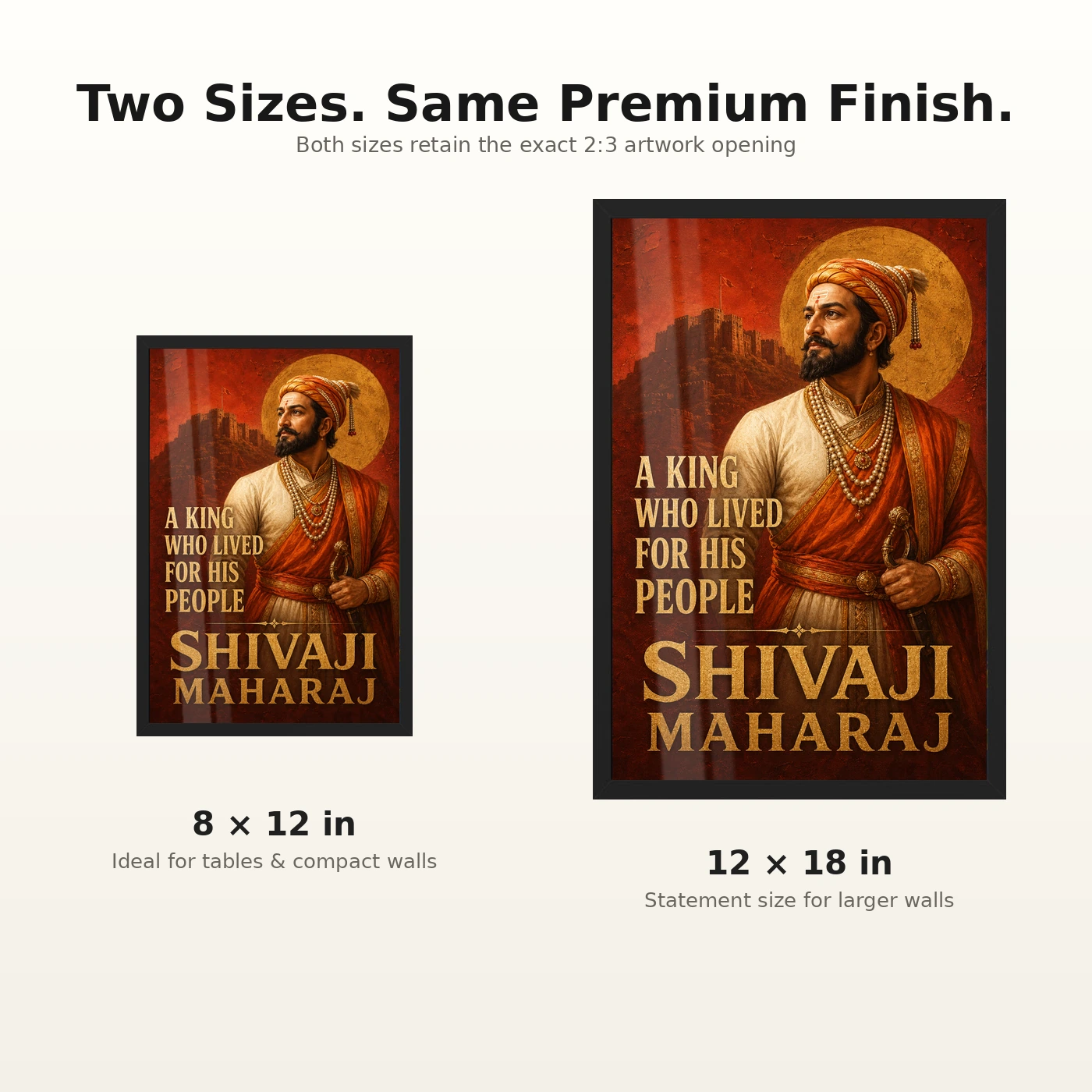 Shivaji Maharaj King Who Lived for His People Photo Frame, view 8