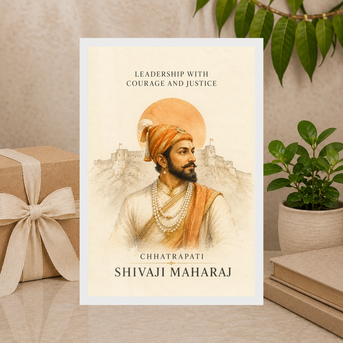 Shivaji Maharaj Leadership Courage Justice Photo Frame, view 10