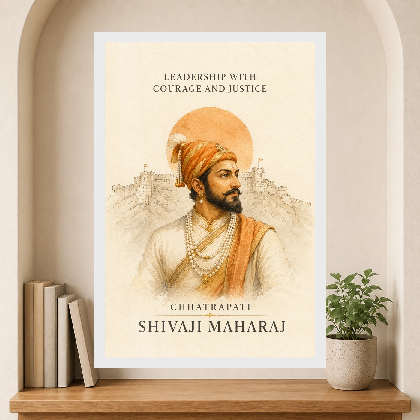 Shivaji Maharaj Leadership Courage Justice Photo Frame, view 6
