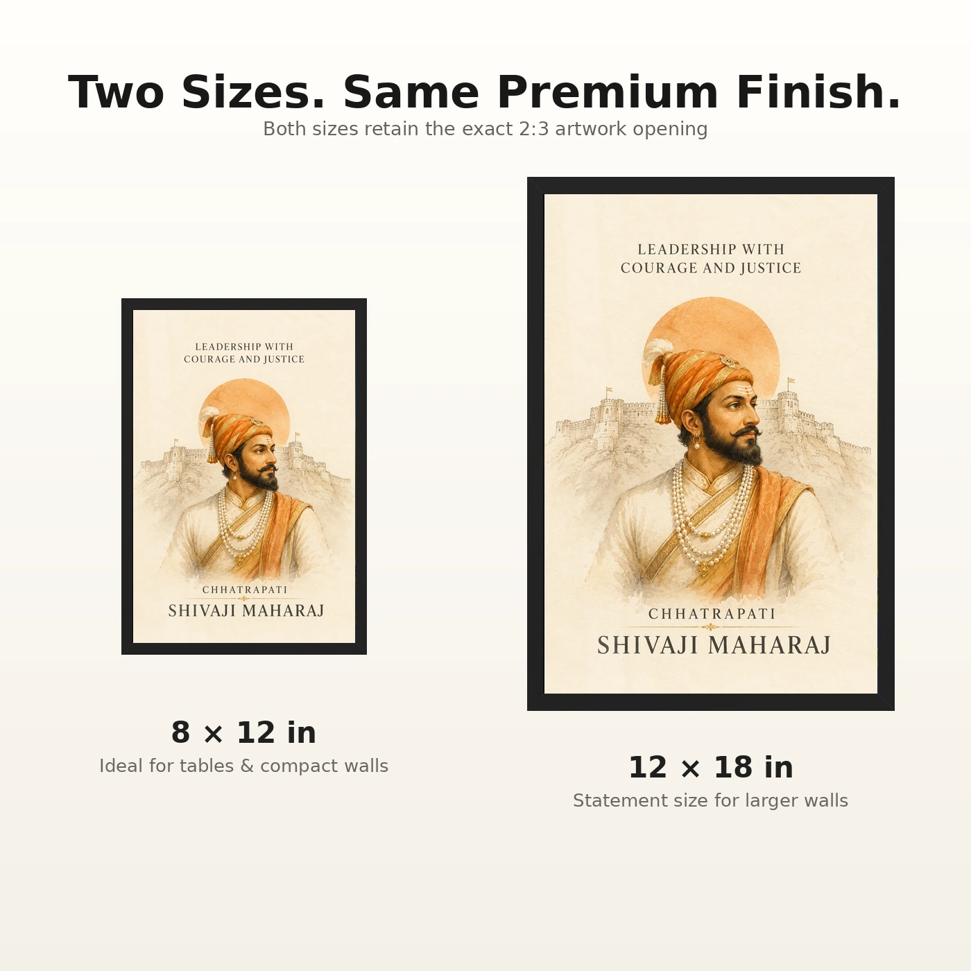 Shivaji Maharaj Leadership Courage Justice Photo Frame, view 8