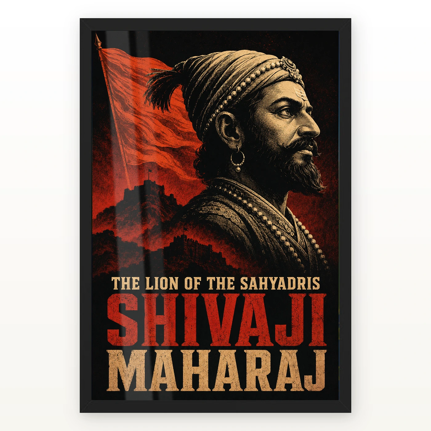 Shivaji Maharaj Lion of the Sahyadris Photo Frame