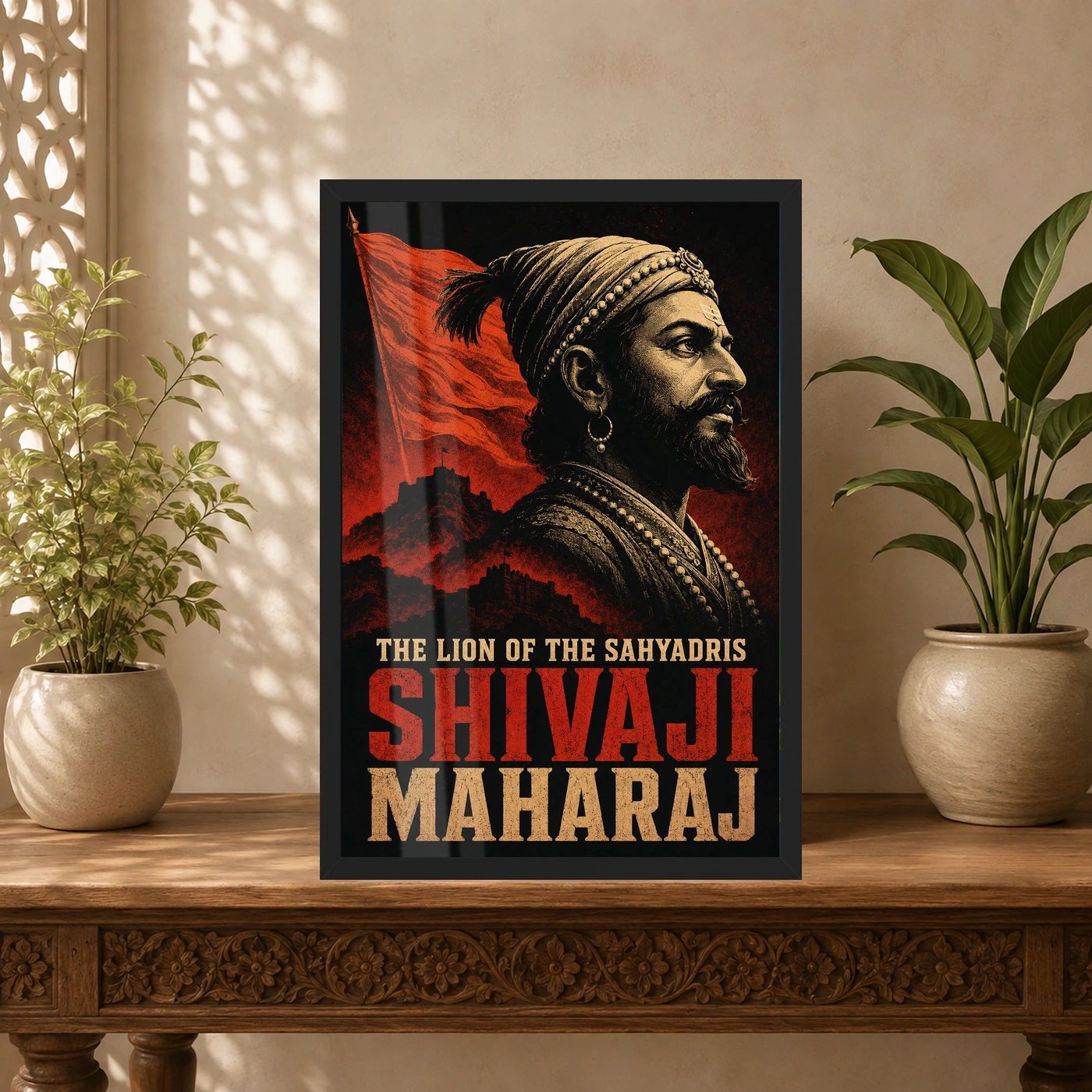 Shivaji Maharaj Lion of the Sahyadris Photo Frame, view 5