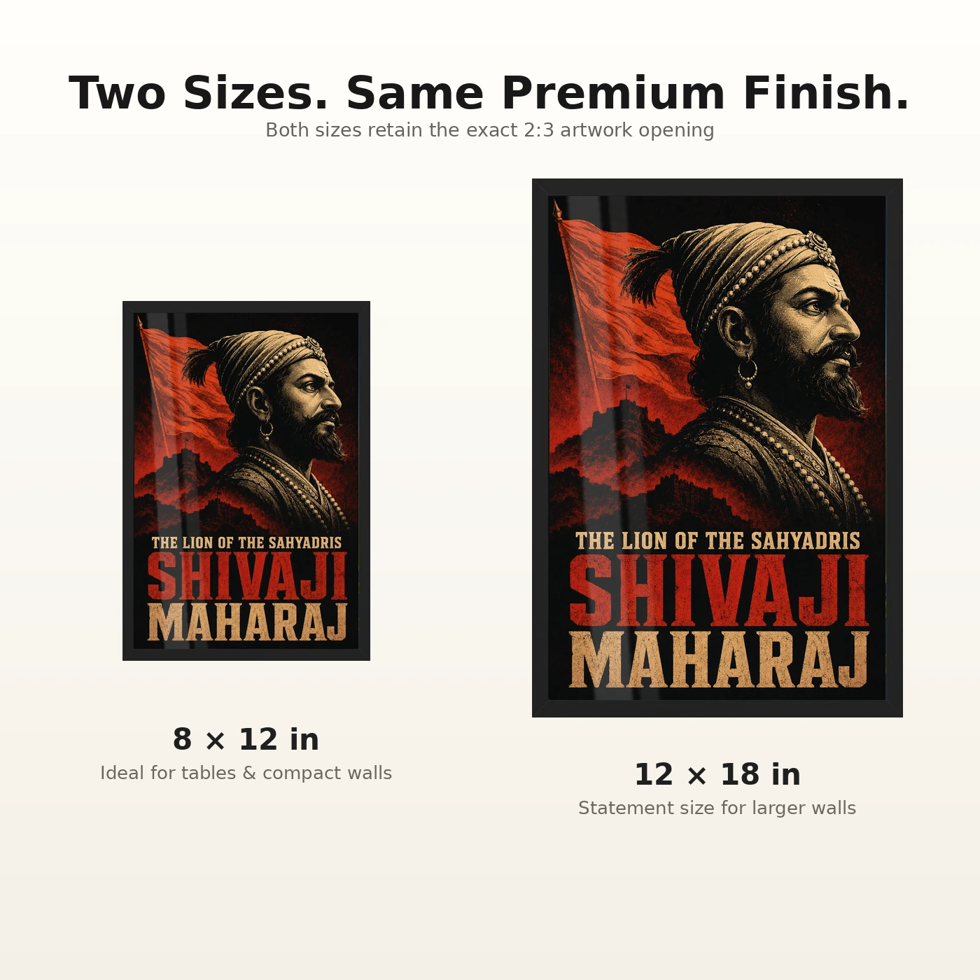 Shivaji Maharaj Lion of the Sahyadris Photo Frame, view 8