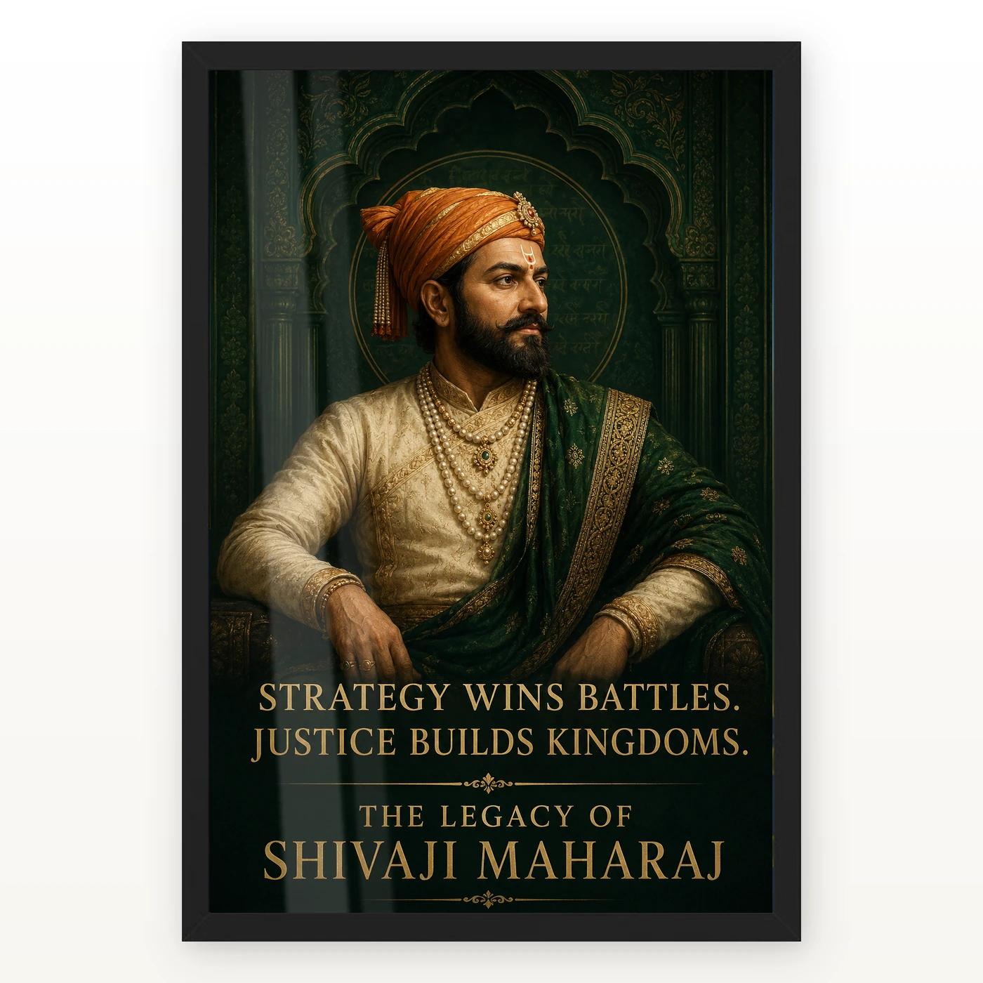 Shivaji Maharaj Strategy and Justice Premium Photo Frame