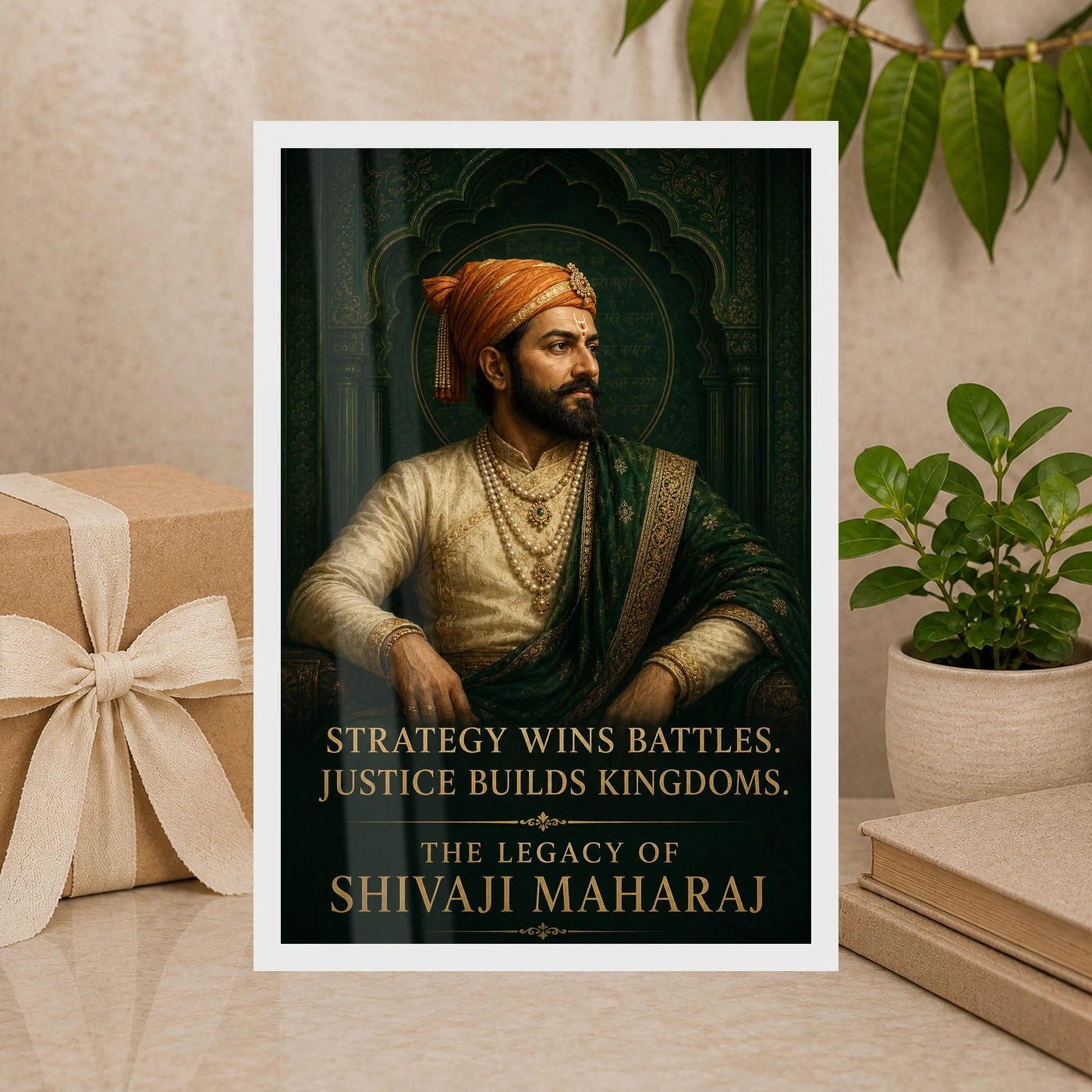 Shivaji Maharaj Strategy and Justice Premium Photo Frame, view 10