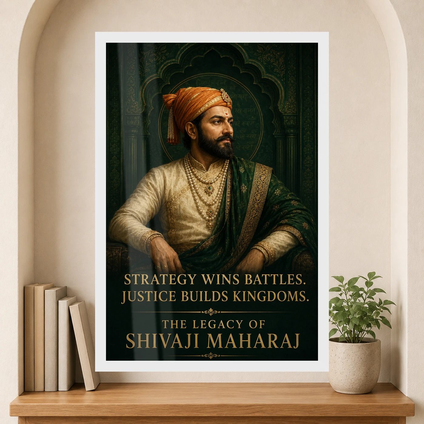Shivaji Maharaj Strategy and Justice Premium Photo Frame, view 6