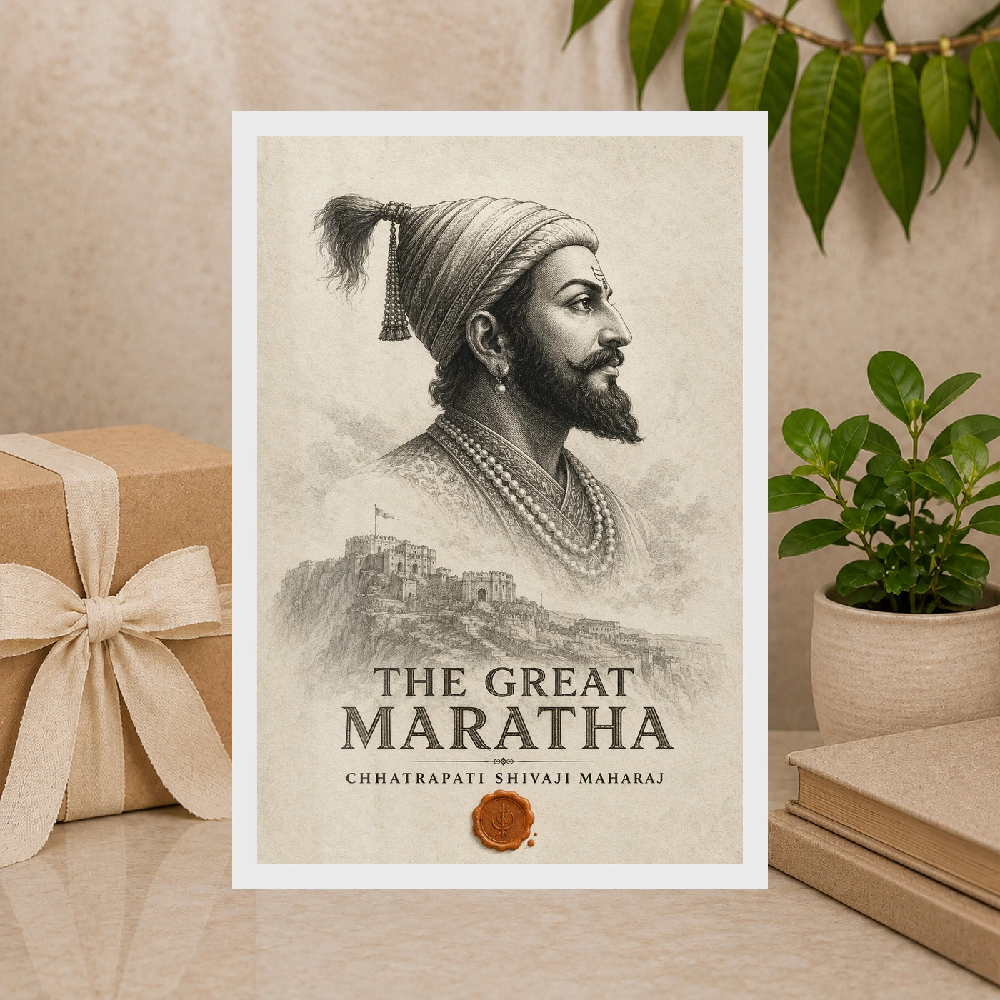 Shivaji Maharaj The Great Maratha Engraving Photo Frame, view 10