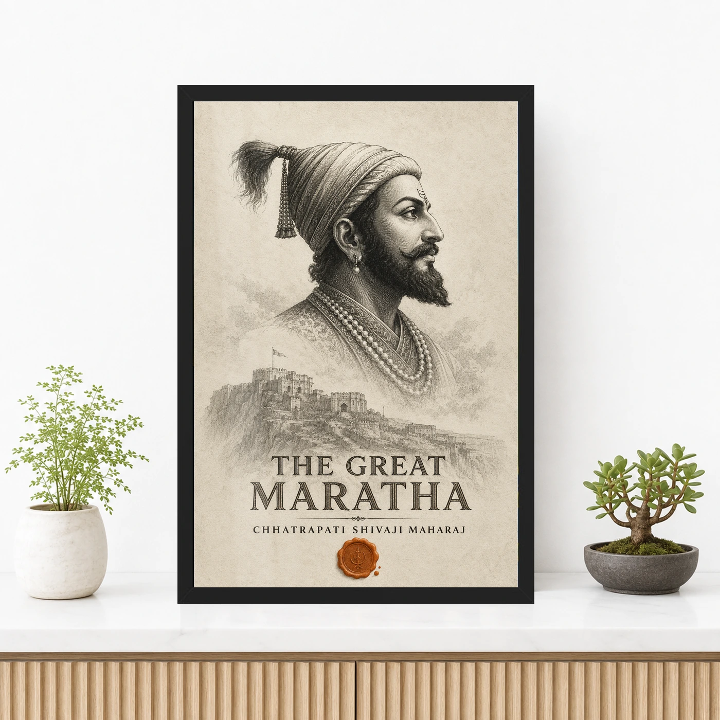 Shivaji Maharaj The Great Maratha Engraving Photo Frame, view 3