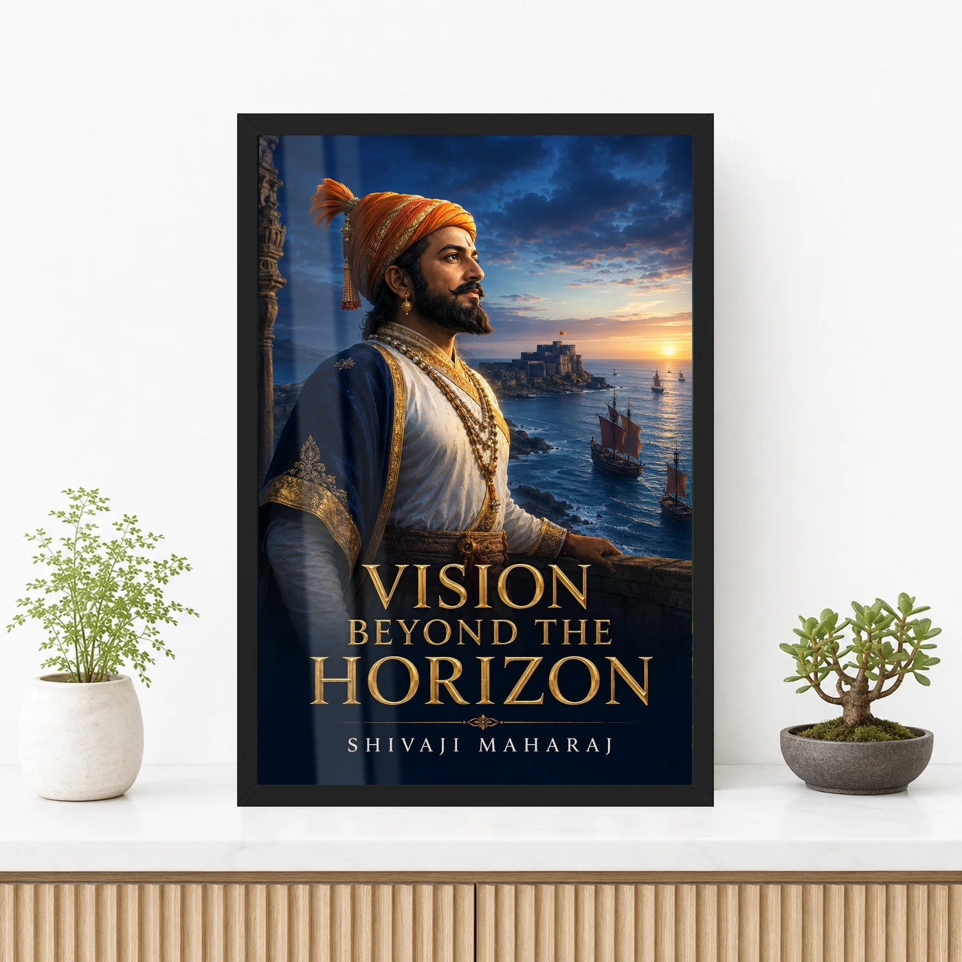 Shivaji Maharaj Vision Beyond the Horizon Photo Frame, view 3