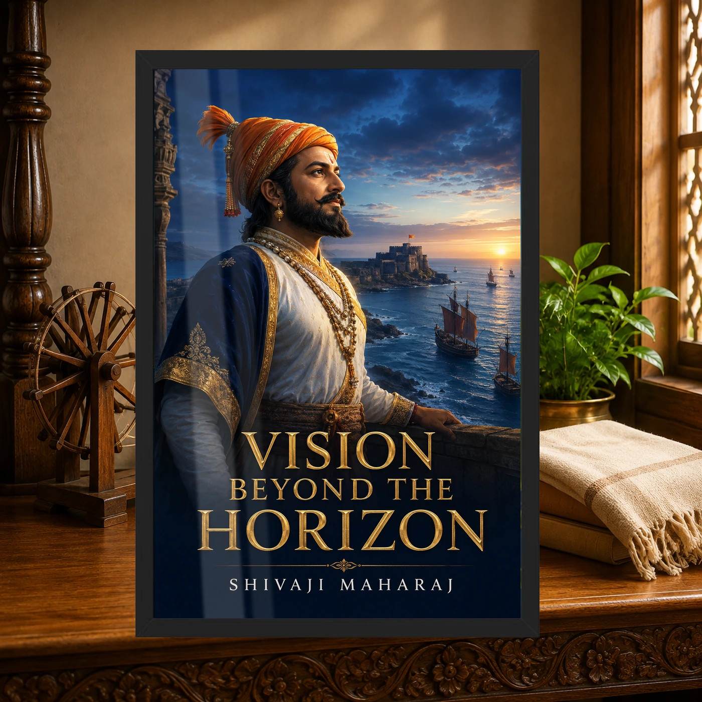 Shivaji Maharaj Vision Beyond the Horizon Photo Frame, view 4