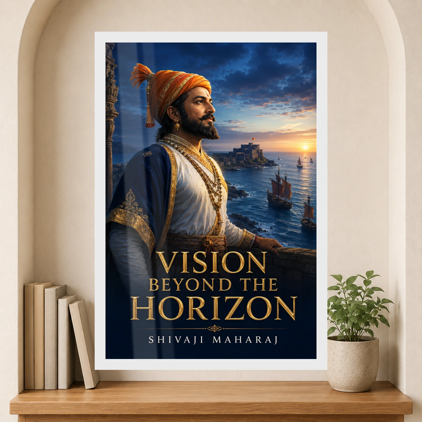 Shivaji Maharaj Vision Beyond the Horizon Photo Frame, view 6